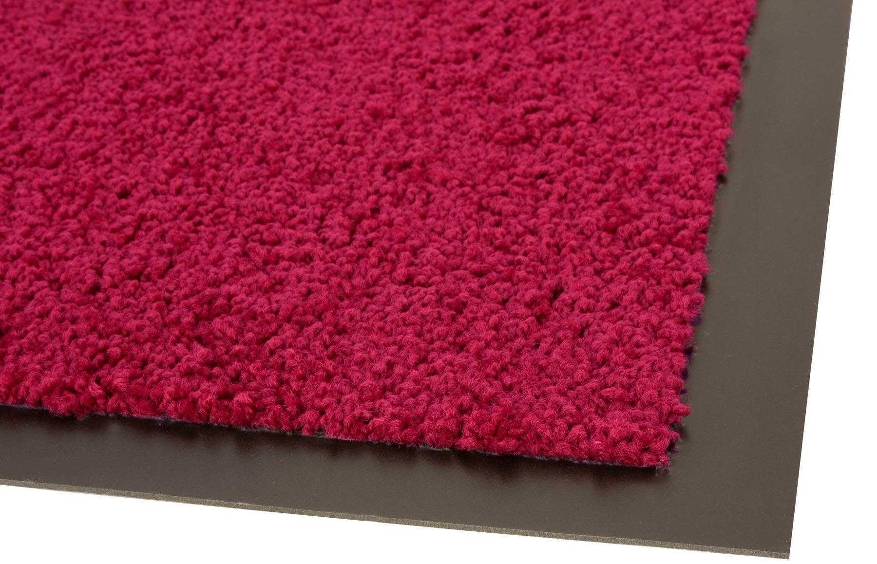 Primaflor-Ideen in Textil Fußmatte »DANCER, Made in Netherlands«, rechteckig, 6 mm Höhe, Schmutzfangmatte, Uni-Farben, große Farbauswahl, waschbar