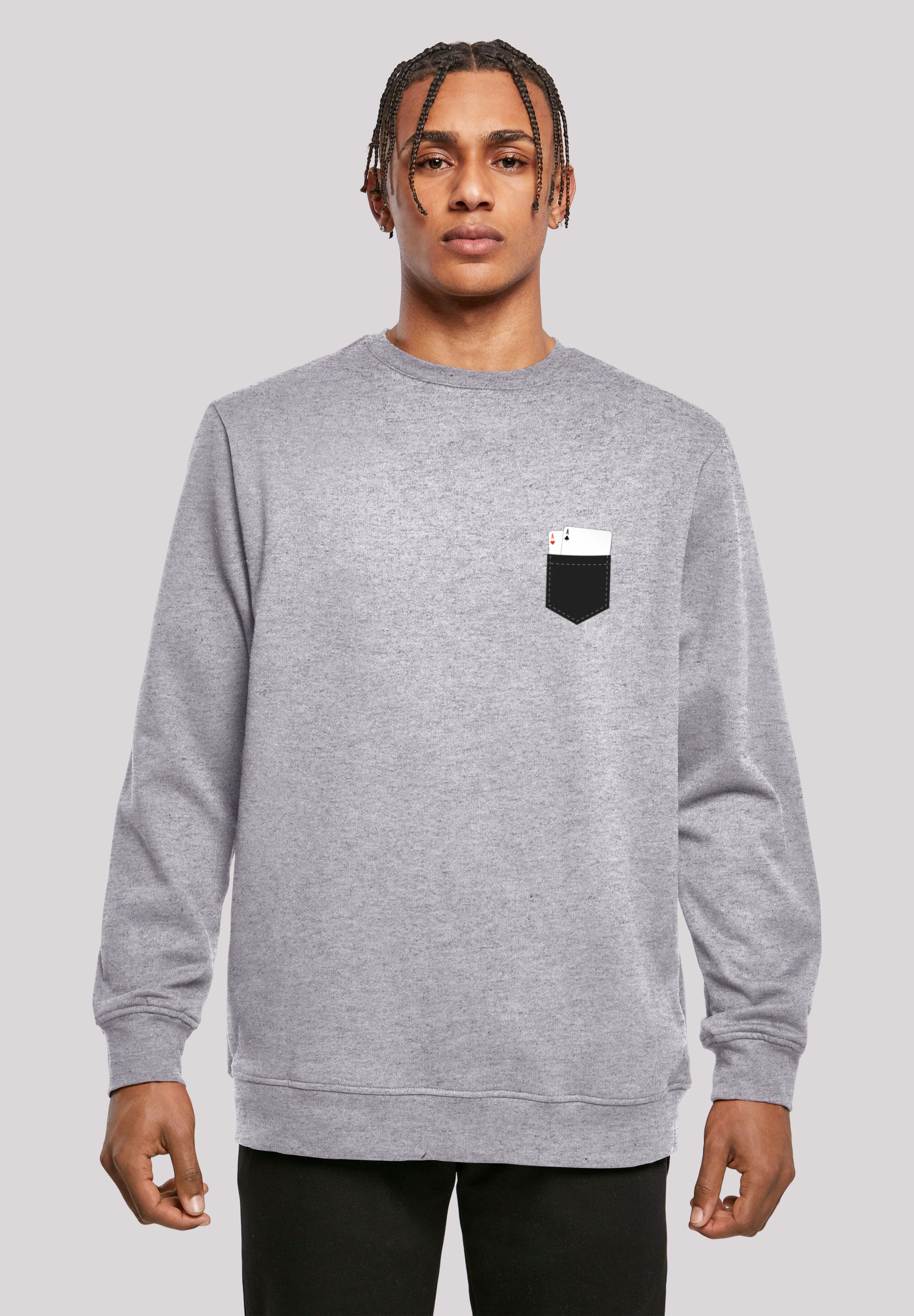 F4NT4STIC Kapuzenpullover "Pocket with Cards", Print