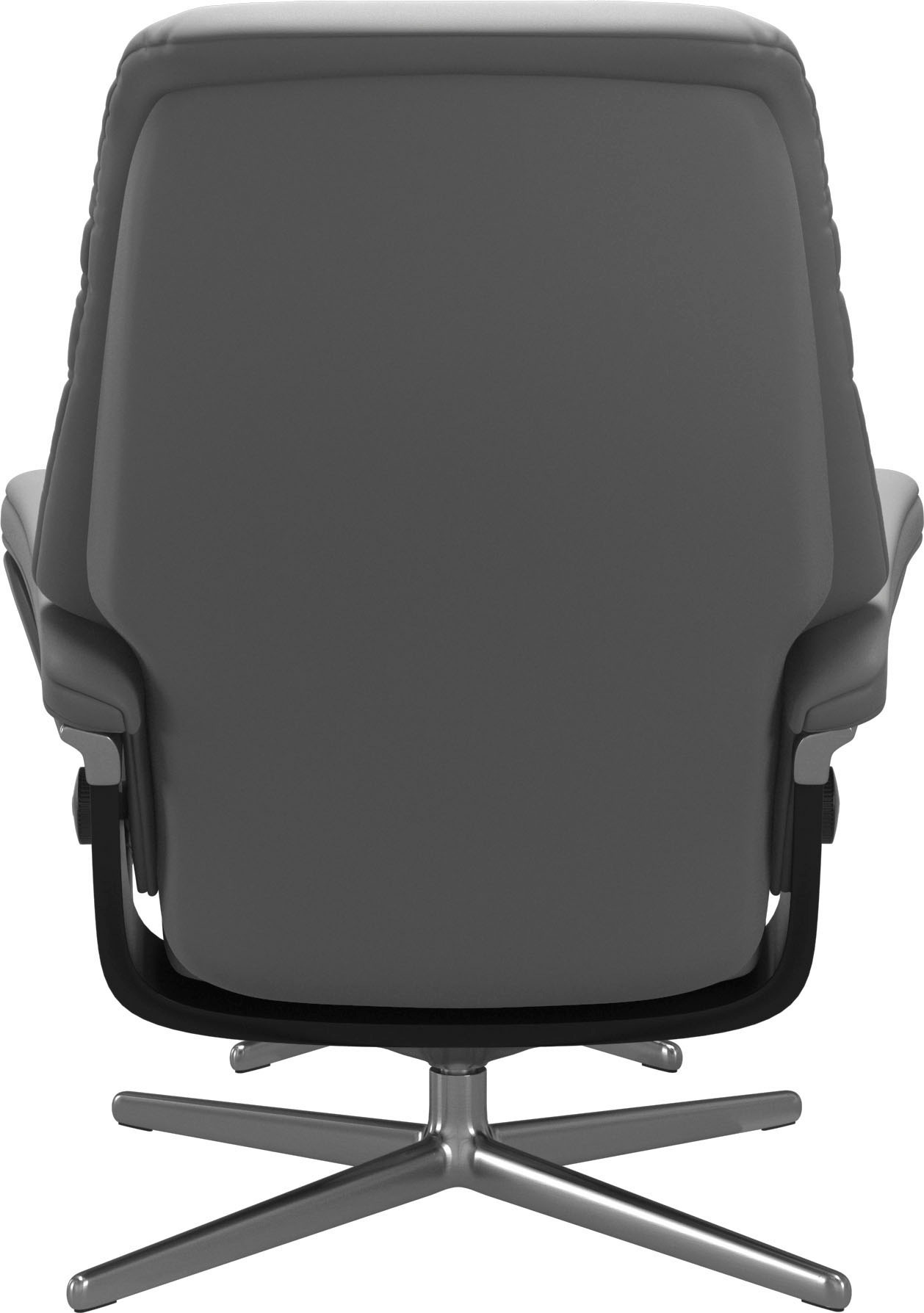 Stressless® Relaxsessel »Sunrise«, (Set, Relaxsessel mit Hocker), mit Hocker, mit Cross Base, Größe S, M & L, Holzakzent Schwarz
