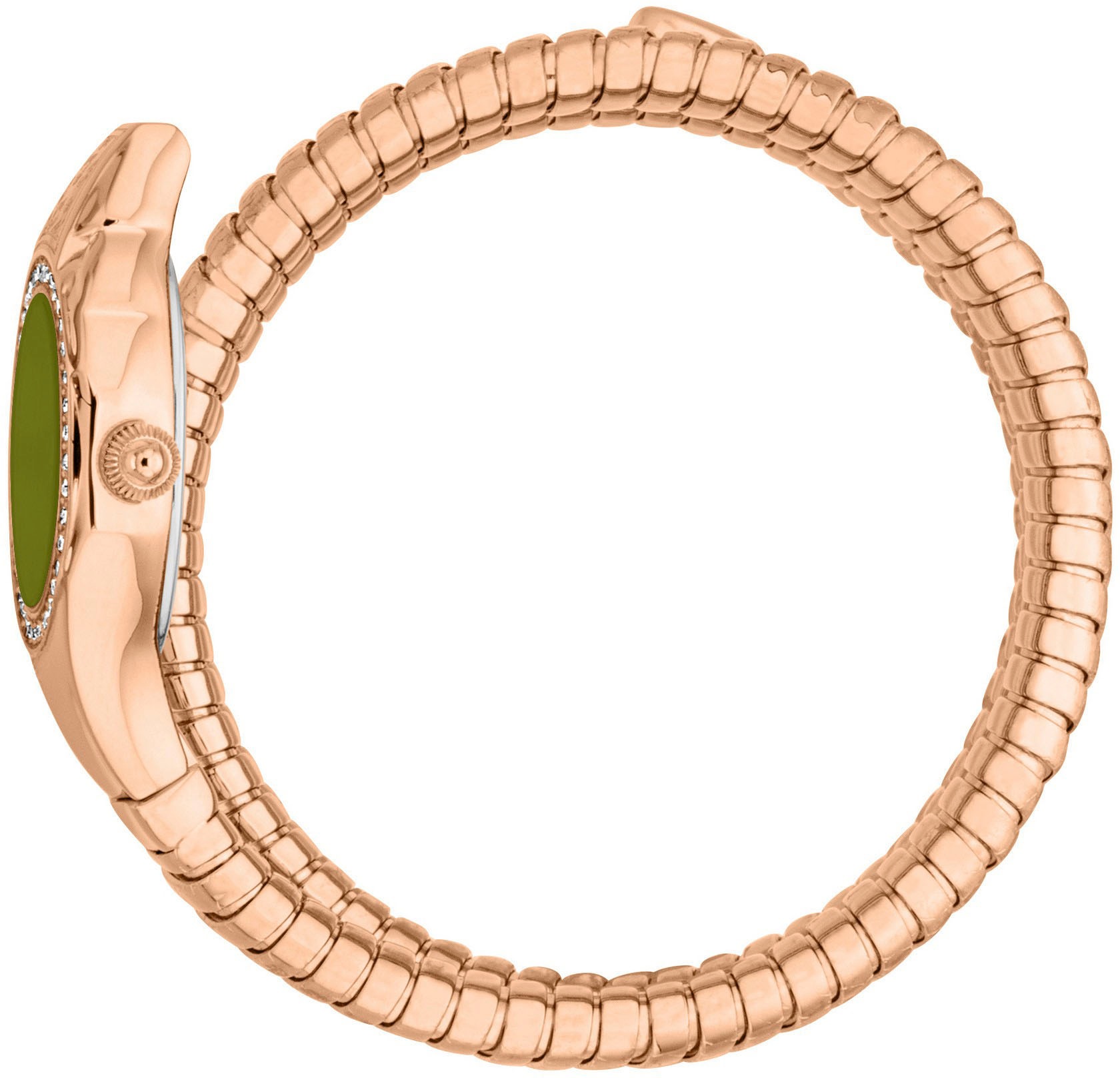 Just Cavalli Time Quarzuhr »Signature Snake«, Armbanduhr, Damenuhr, Edelstahlarmband, analog, Kristallsteine