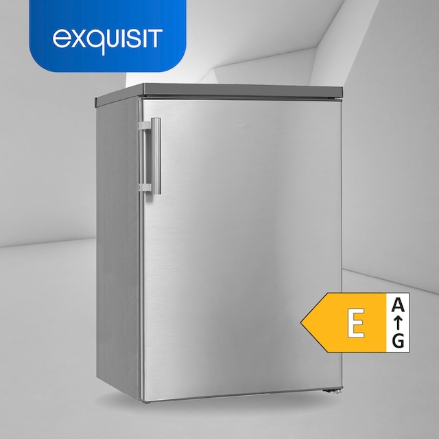 exquisit Vollraumkühlschrank »KS16-V-H-010E weiss«, KS16-V-H-010E inoxlook, 85  cm hoch, 56 cm breit per Rechnung | BAUR