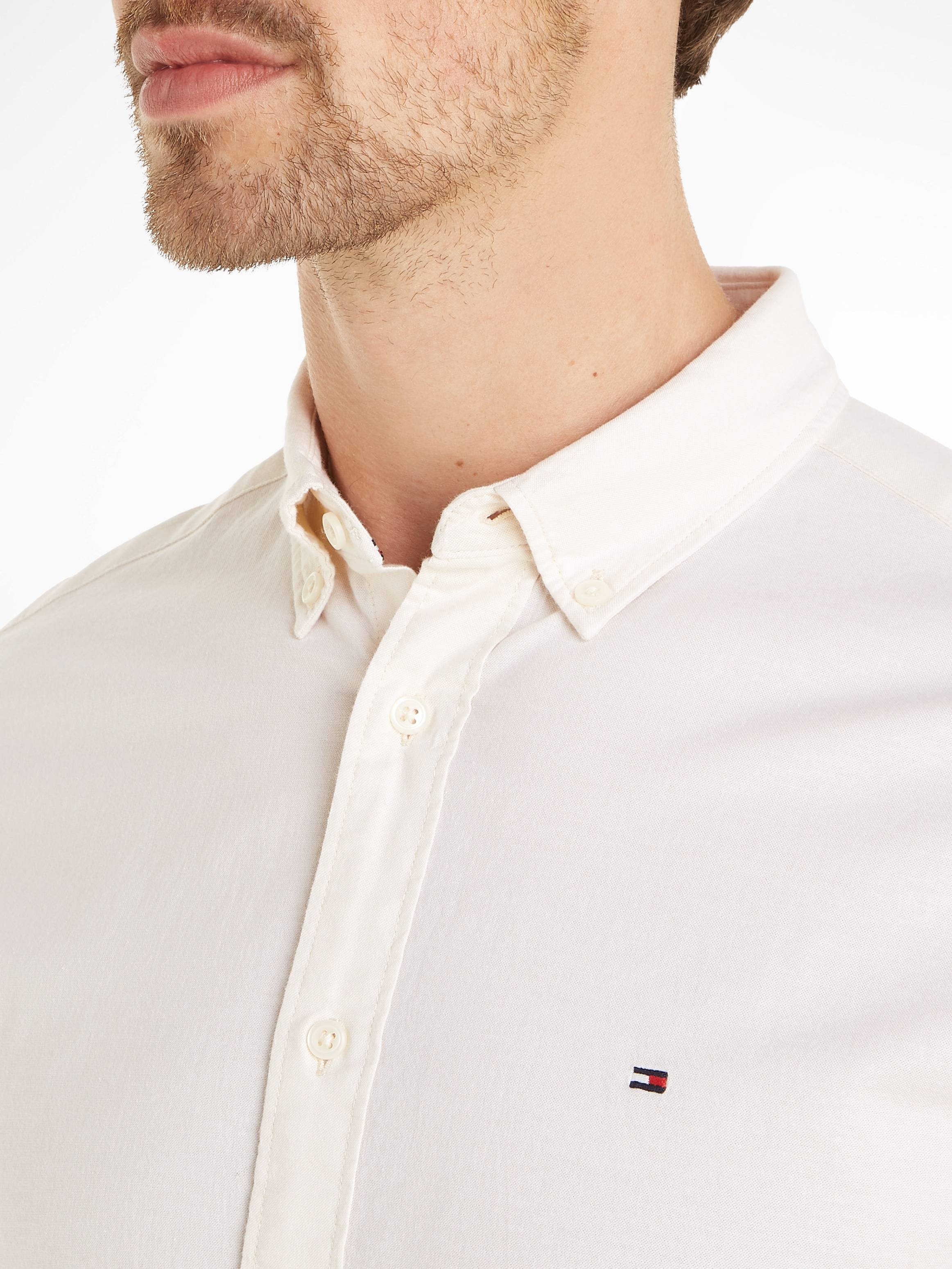 Tommy Hilfiger Langarmhemd »1985 FLEX OXFORD RF SHIRT«, von der Kollektion aus 1985 inspiriert