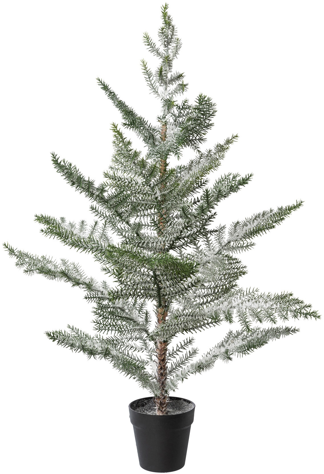 Creativ deco Künstlicher Weihnachtsbaum "Weihnachtsdeko, künstlicher Christbaum, Tannenbaum", Im Topf; Beschneite Optik