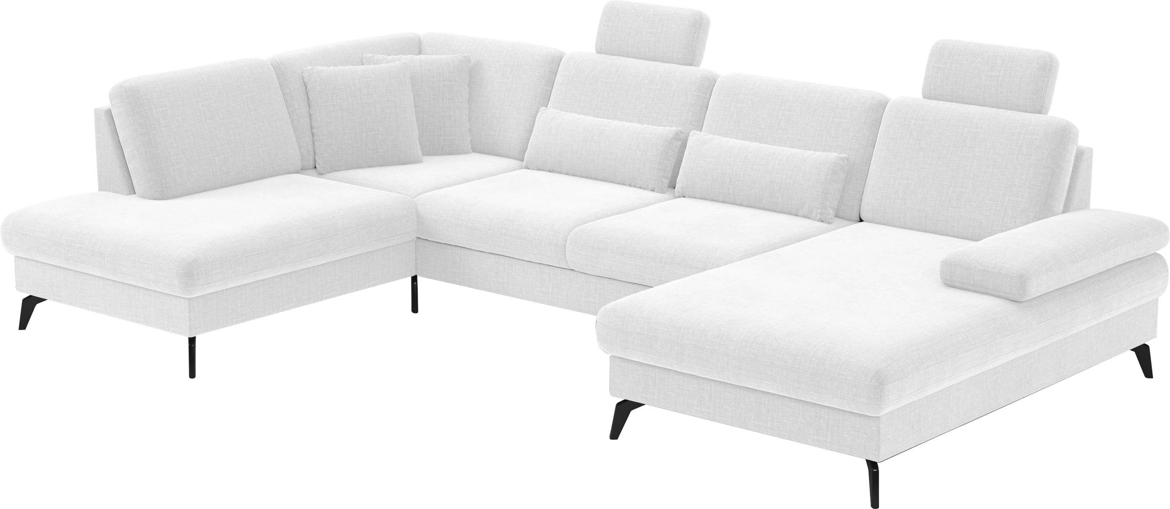 sit&more Wohnlandschaft »Morris U-Form, inkl. Sitztiefenverstellung«, wahlweise mit Armteilverstellung, Bettfunktion & Bettkasten