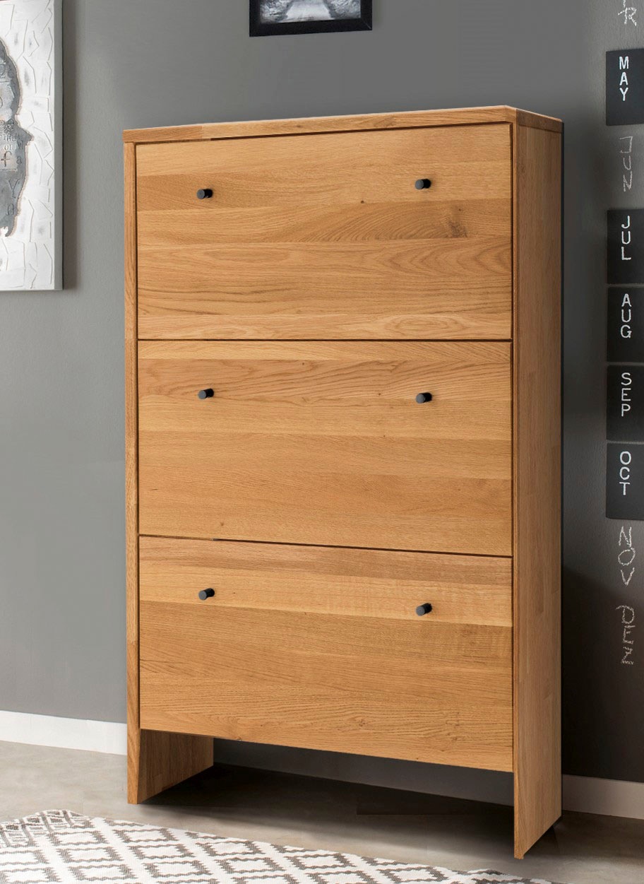 Home affaire Kombikommode "Dura - Kommode aus Massivholz, langlebig & hochwertig & rustikal" Vielseitig nutzbarer Schuhschrank mit hoher Funktionalität. B: 82 cm