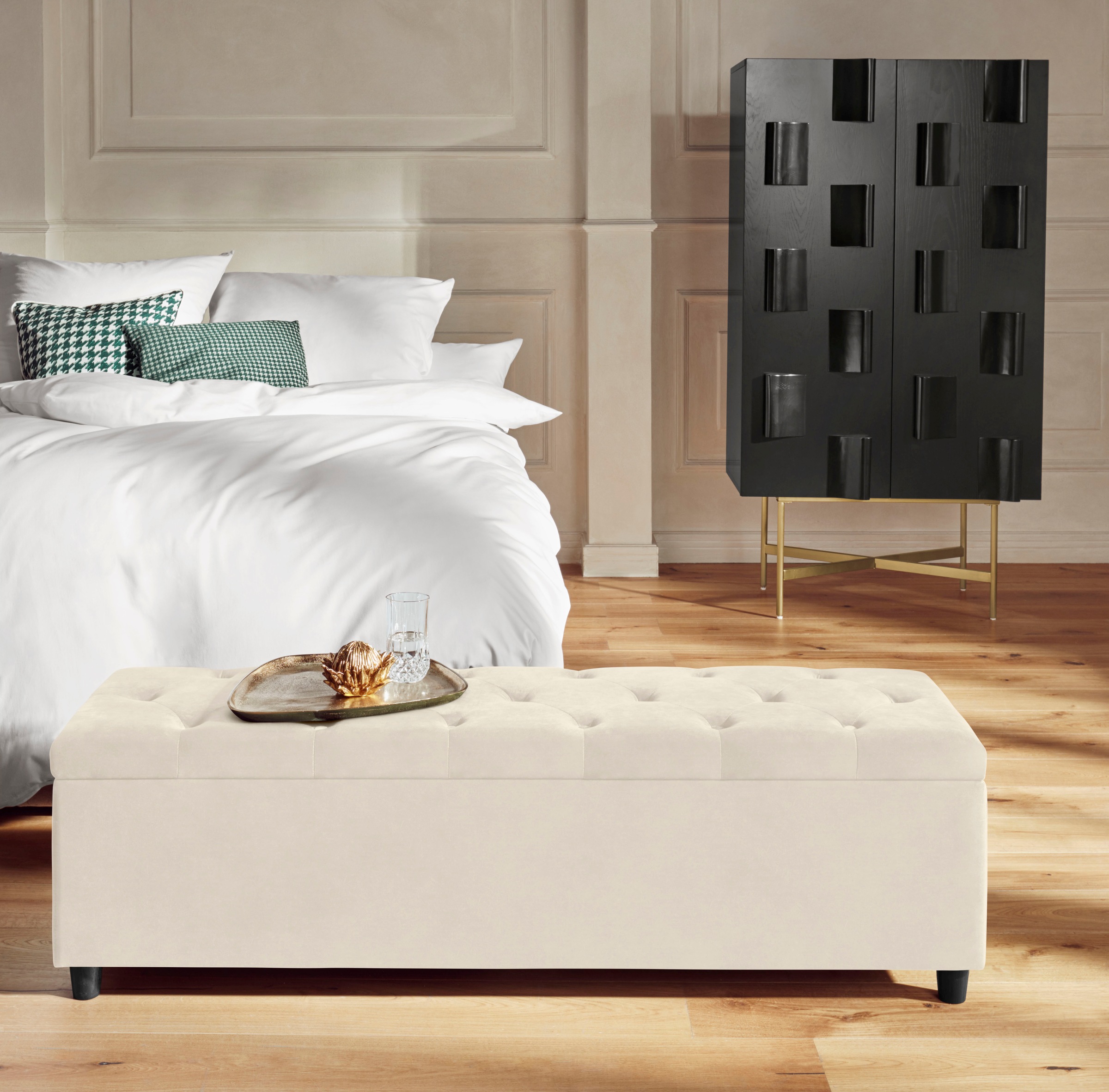 Home affaire Bettbank "Relaxy" gesteppt, mit Staufach günstig online kaufen