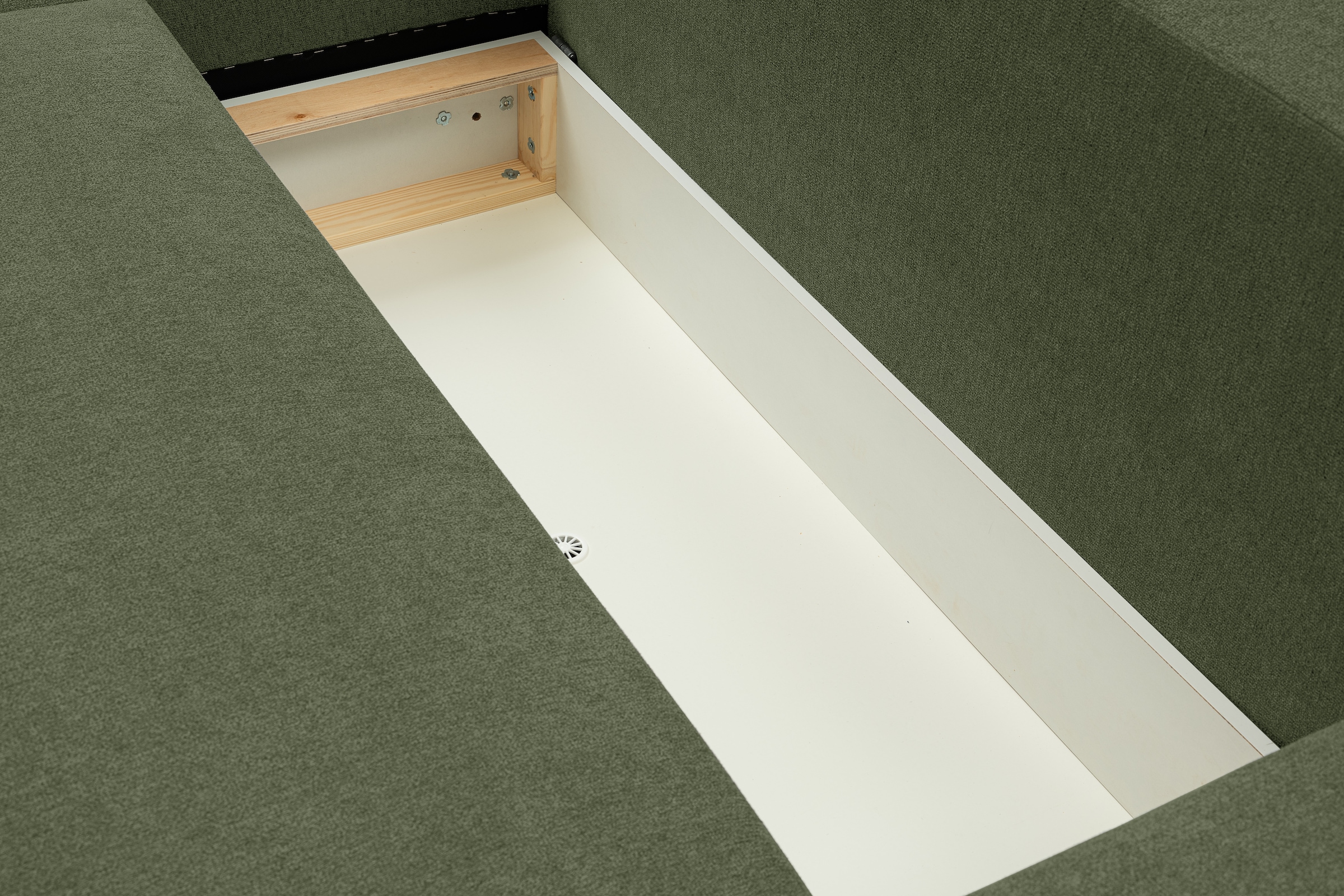 WERK2 Ecksofa »Amsterdam, zeitlos und elegant, Breite 300cm, L-Form«, Design Ecksofa mit hohem Komfort, Schlaffunktion & Bettkasten