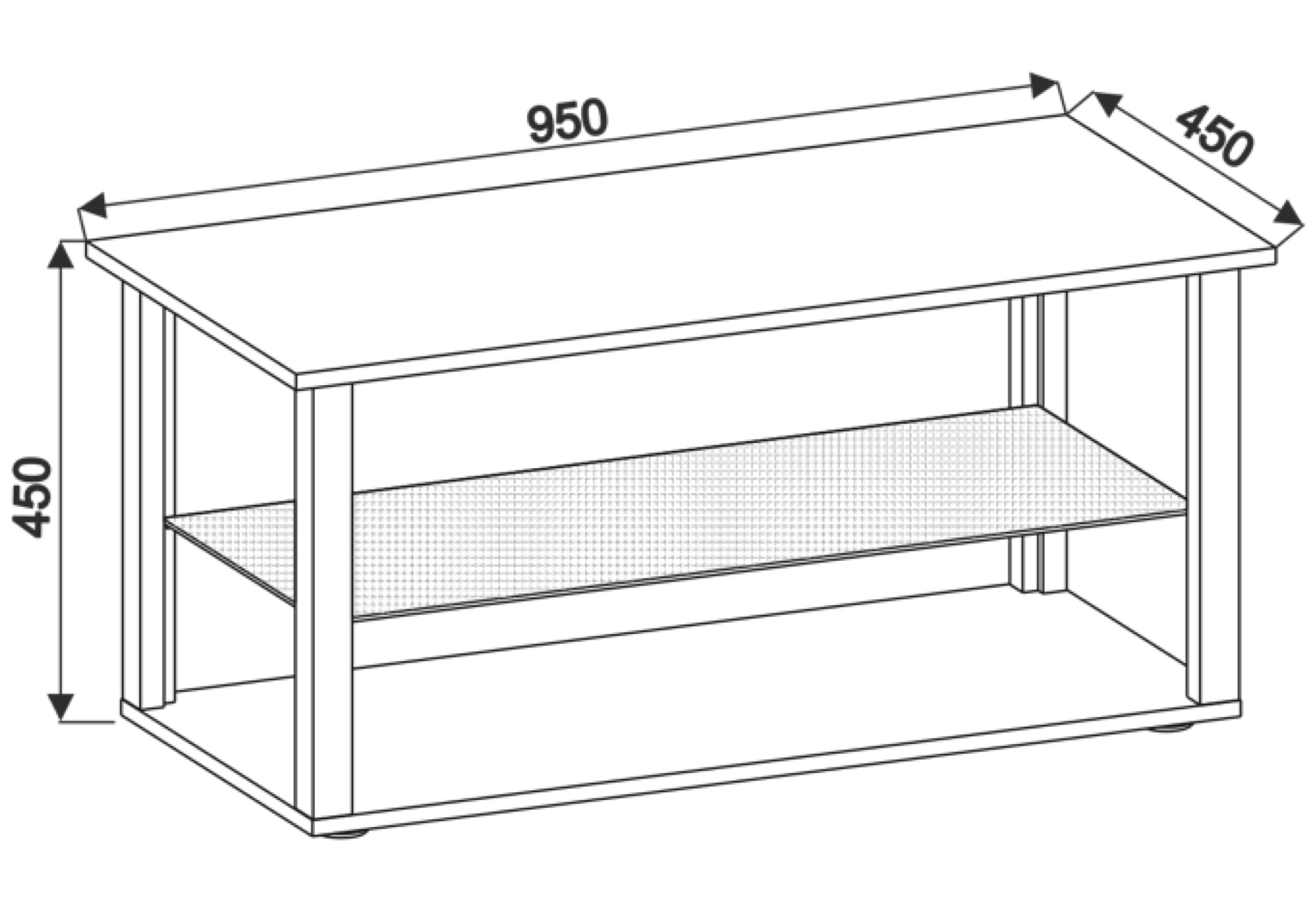 VCM Couchtisch »VCM Holz Beistelltisch mit ESG-Sicherheitsglas | Couchtisch schlicht | Maße ca. H. H. 45 x B. 95 x T. 45 cm | Wohnzimmertisch | Kaffeetisch - Wanilo L«, (Wanilo)