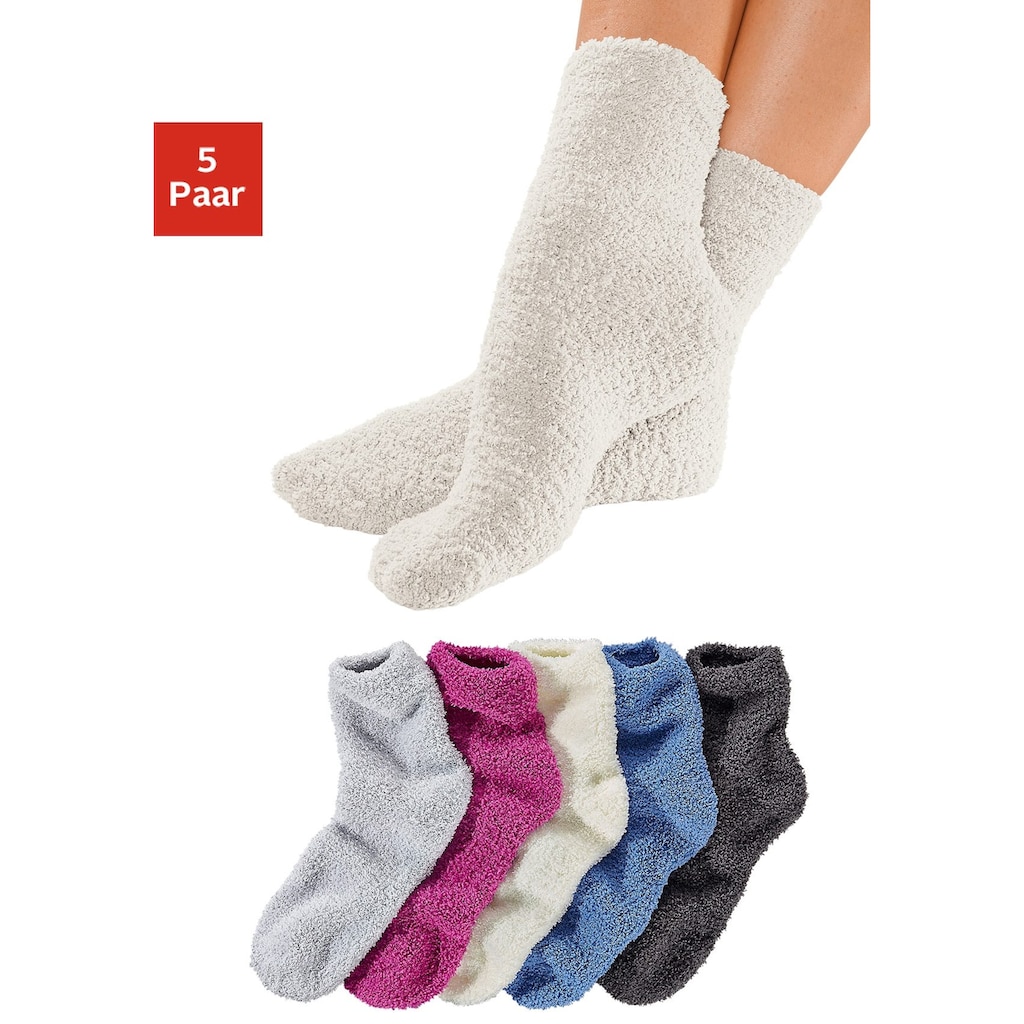 Lavana Kuschelsocken, (Set, 5 Paar)