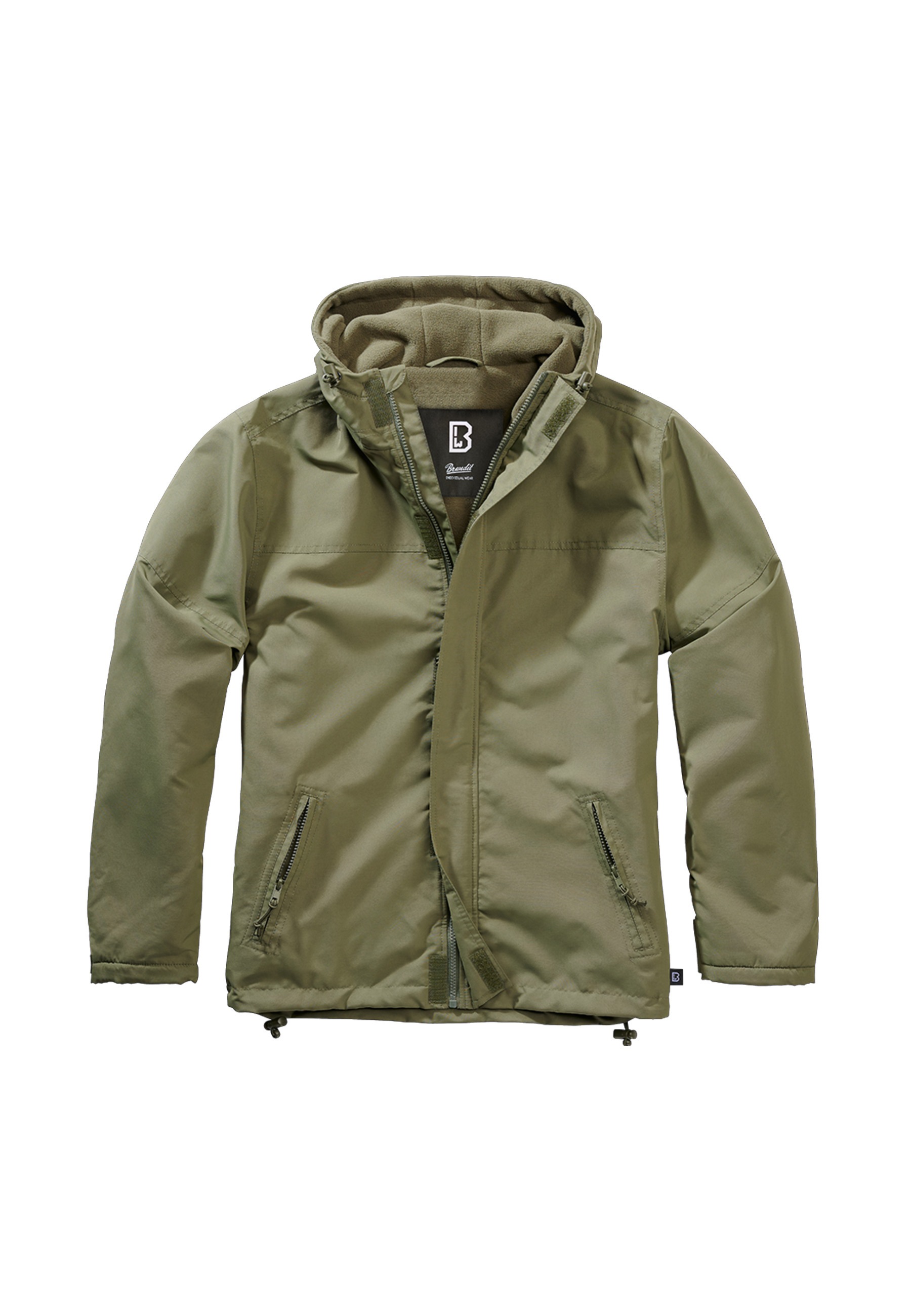 Brandit Allwetterjacke "Brandit Herren Windbreaker Frontzip" 1 Stk. tlg. mit Kapuze