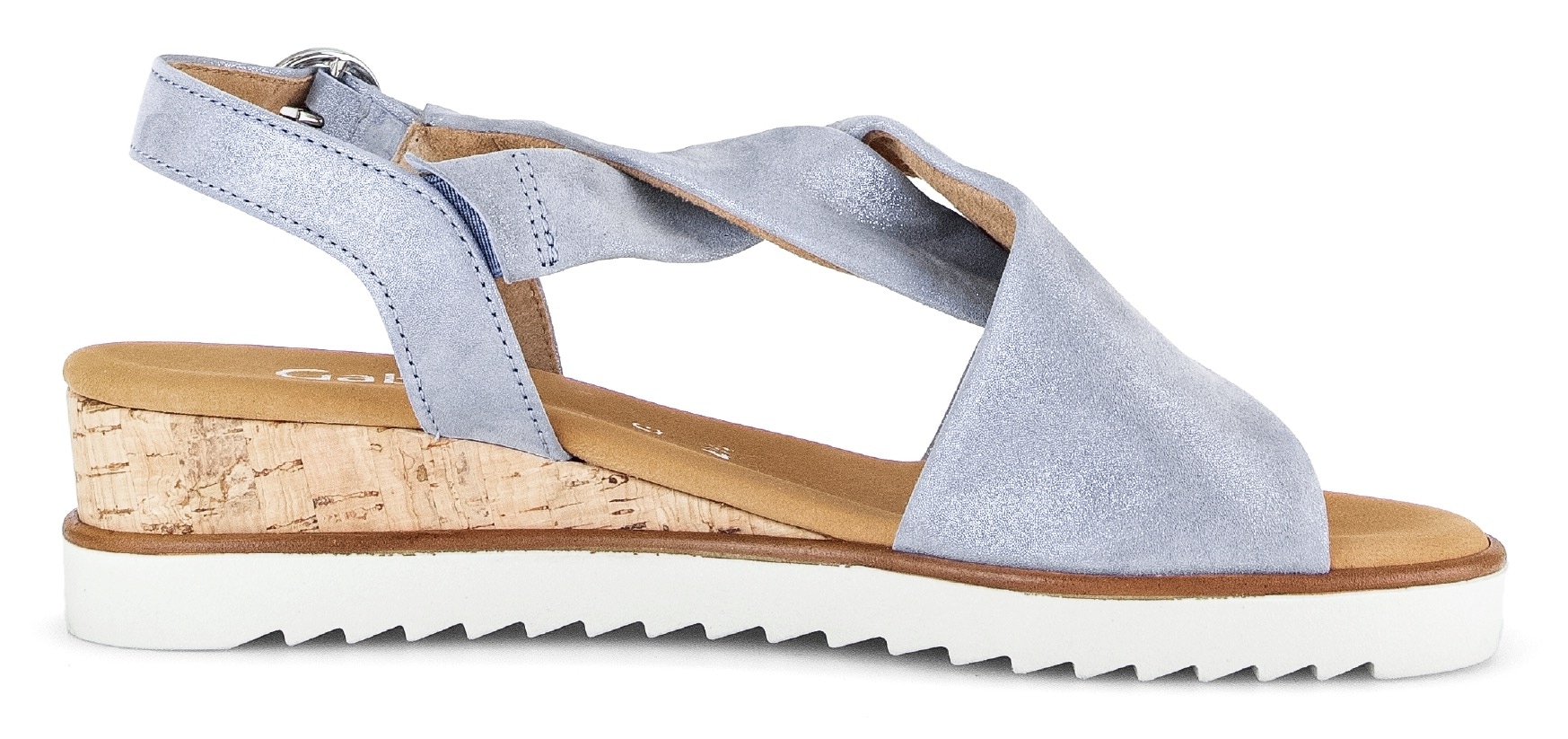 Gabor Sandalette »GENUA«, Sommerschuh, Sandale, Keilabsatz, mit verstellbarem Fersenriemchen
