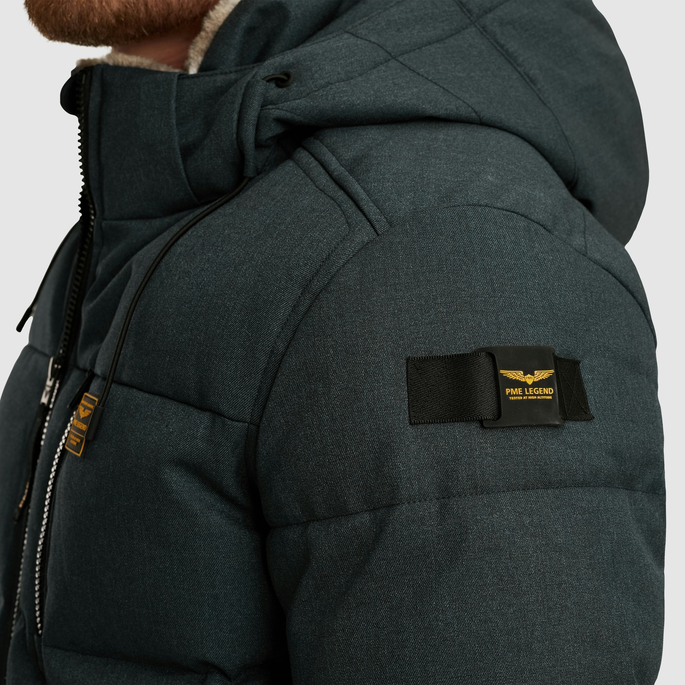 PME LEGEND Steppjacke »YETCRAFT«, mit Kapuze, Verschließbare Eingriff-, Brust- und Innentasche