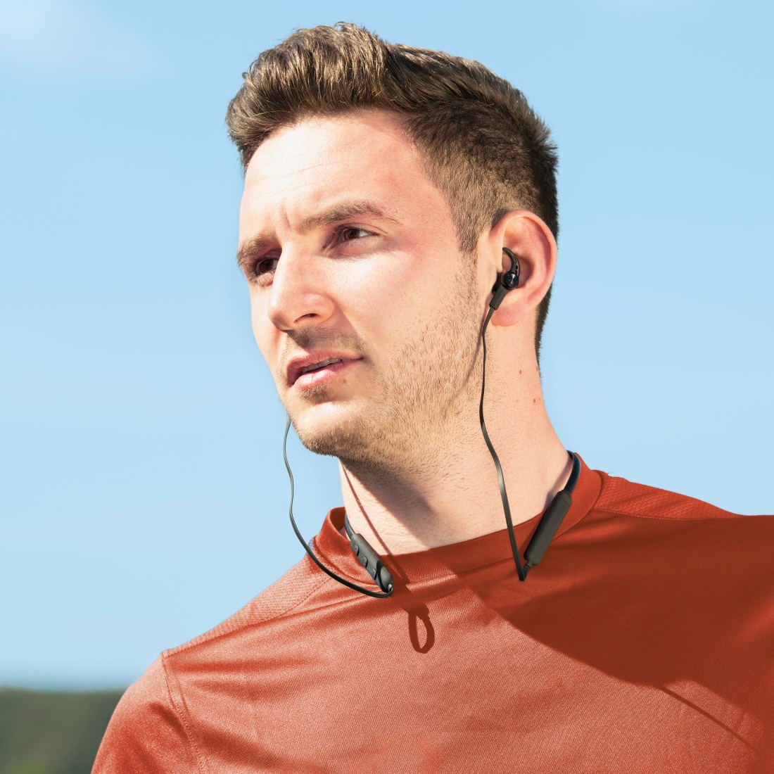 Hama Bluetooth-Kopfhörer »Bluetooth Kopfhörer, Sportkopfhörer (In-Ear, Mikrofon, Ear-Hook)«, A2DP Bluetooth-AVRCP Bluetooth-HFP, Freisprechfunktion-integrierte Steuerung für Anrufe und Musik-Sprachsteuerung