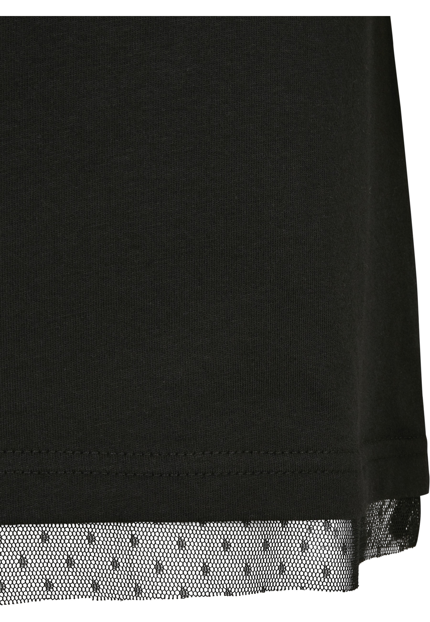 URBAN CLASSICS Shirtkleid »Urban Classics Damen Ladies Boxy Lace Hem Tee Dress« 1 Stk. tlg.