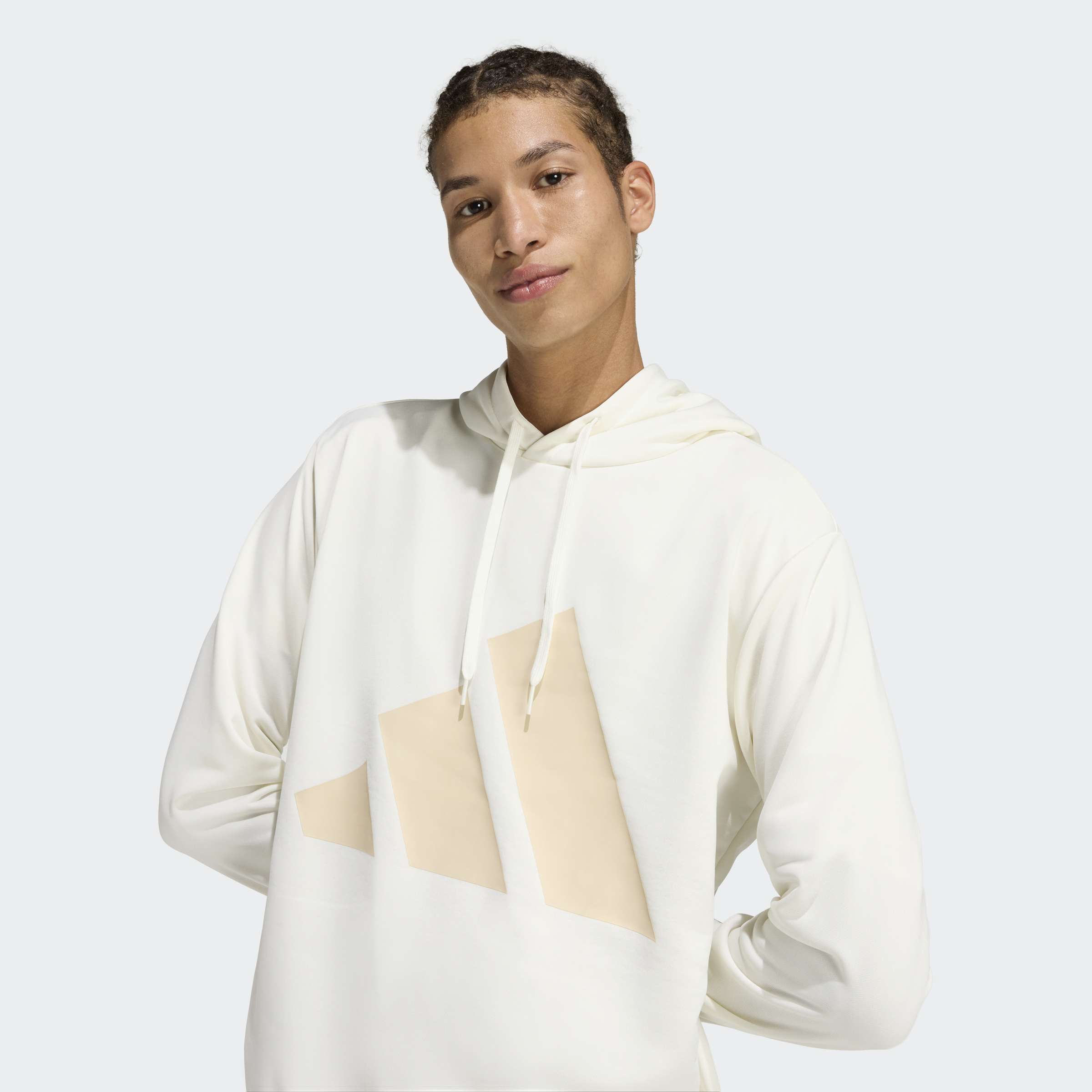 Thumbnail - adidas Sportswear Trainingsanzug "BIG LOGO HOODED" 2 tlg. Set aus Hose und Hoodie, aus French-Terry-Material, zweiteilig