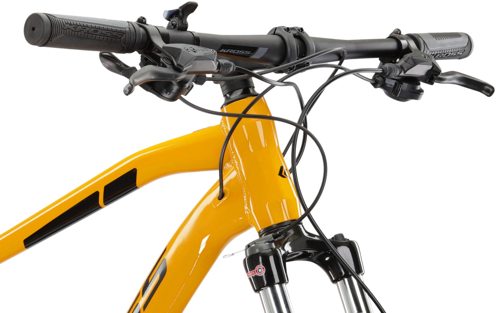Kross Mountainbike »KROSS MTB Hardtail Level 2.0 29" gelb 18 Gänge«, 18 Gang, Shimano, ALIVIO M3100 Schaltwerk, Kettenschaltung