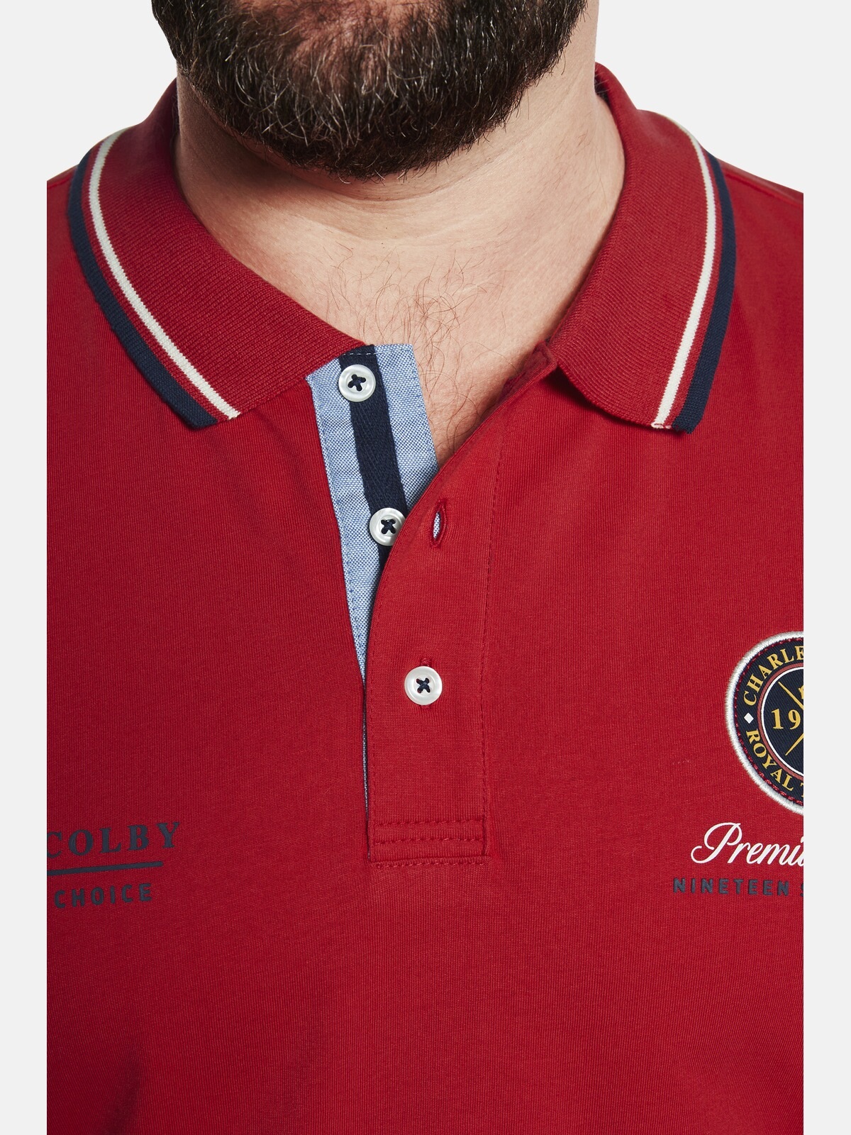 Charles Colby Poloshirt »Poloshirt EARL JOYLIN«, (1 tlg.), mit eleganten Details