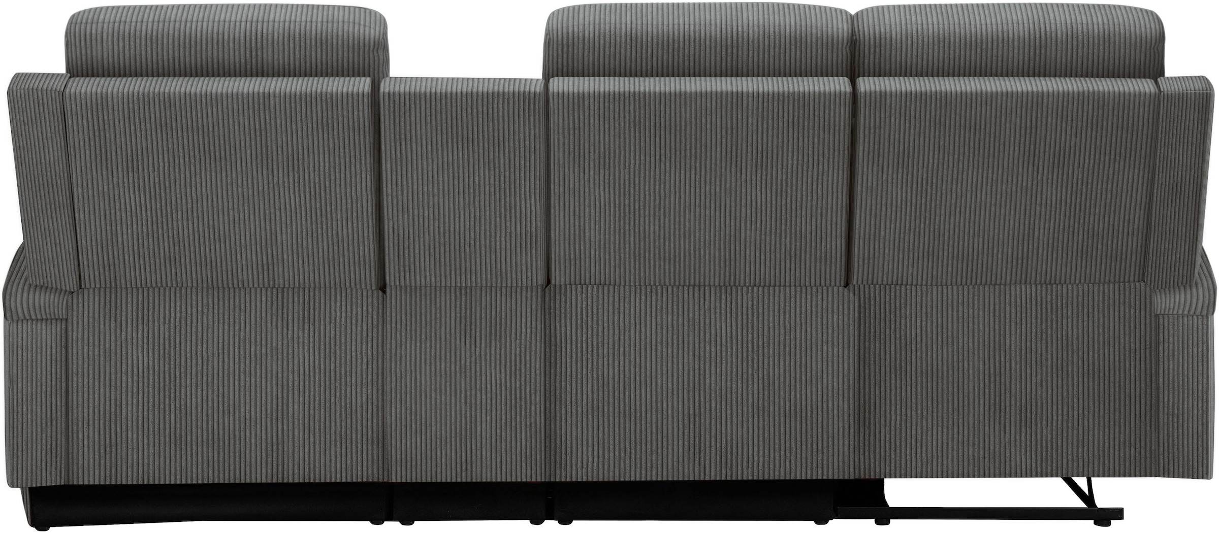 OTTO home Ecksofa »NAPORI Multimediasofa, 3er Kinosessel XXL, L-Form, Cord« Kinosofa mit Relaxfunktion, Getränkehalter, Staufach und Staukasten