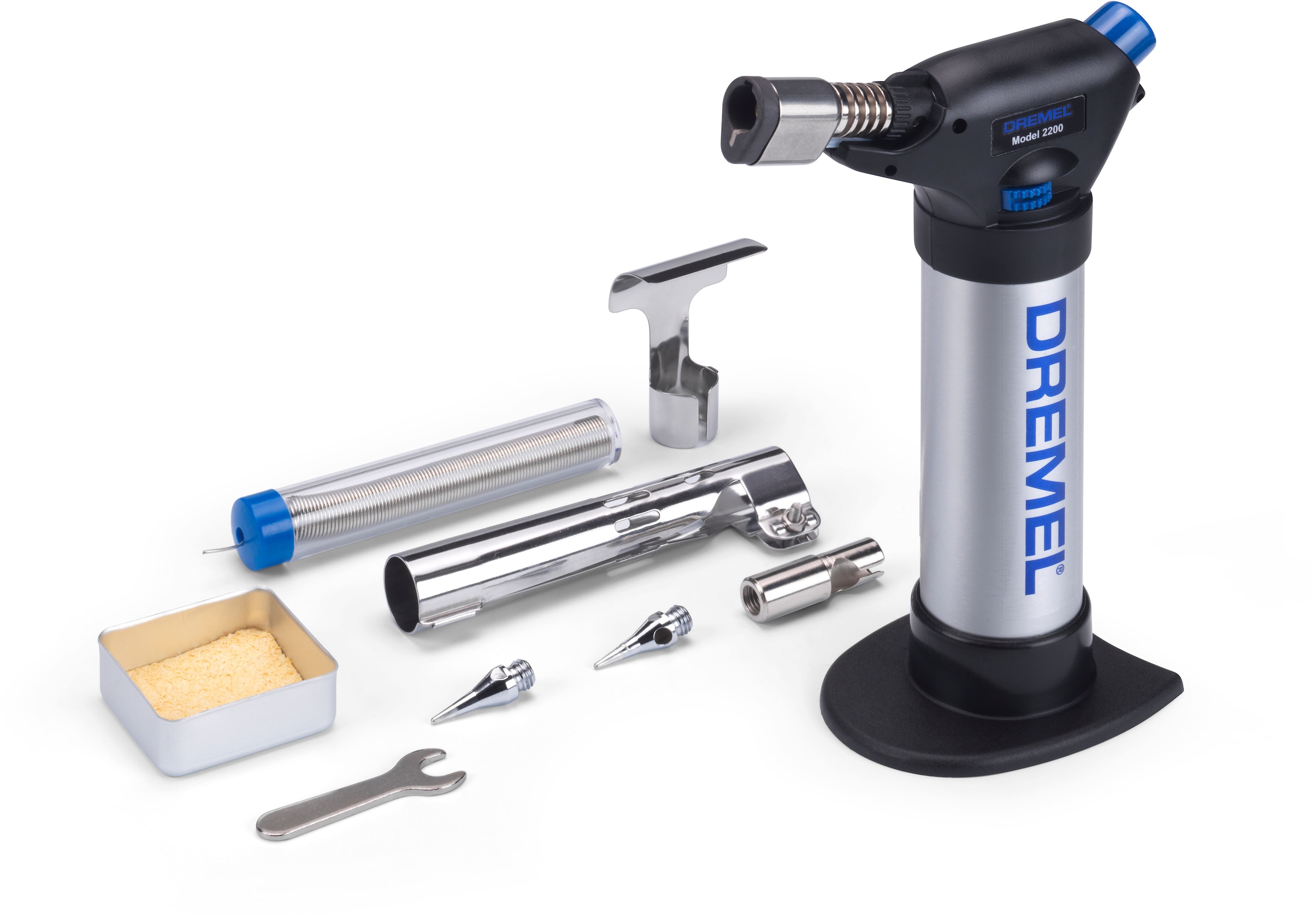 Bosch Home & Garden Lötkolben »»VersaFlame« (2200-5)«, Piezo, Tankinhalt 34ml, Multifunktionaler Butangas Lötkolben
