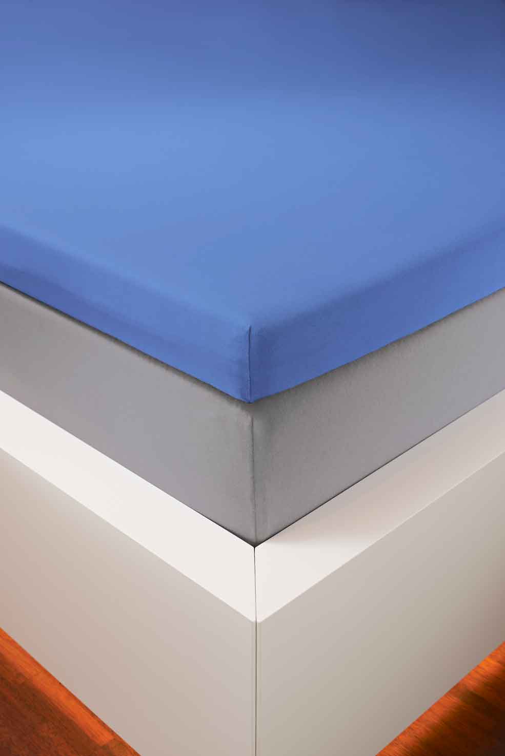 bellana Spannbettlaken "bellana deluxe für Topper, mit Elasthan, Premium Jersey 230 g/m²" mit 5% Elasthan, für Topper mit 4-10cm Höhe, bügelfrei, faltenfrei
