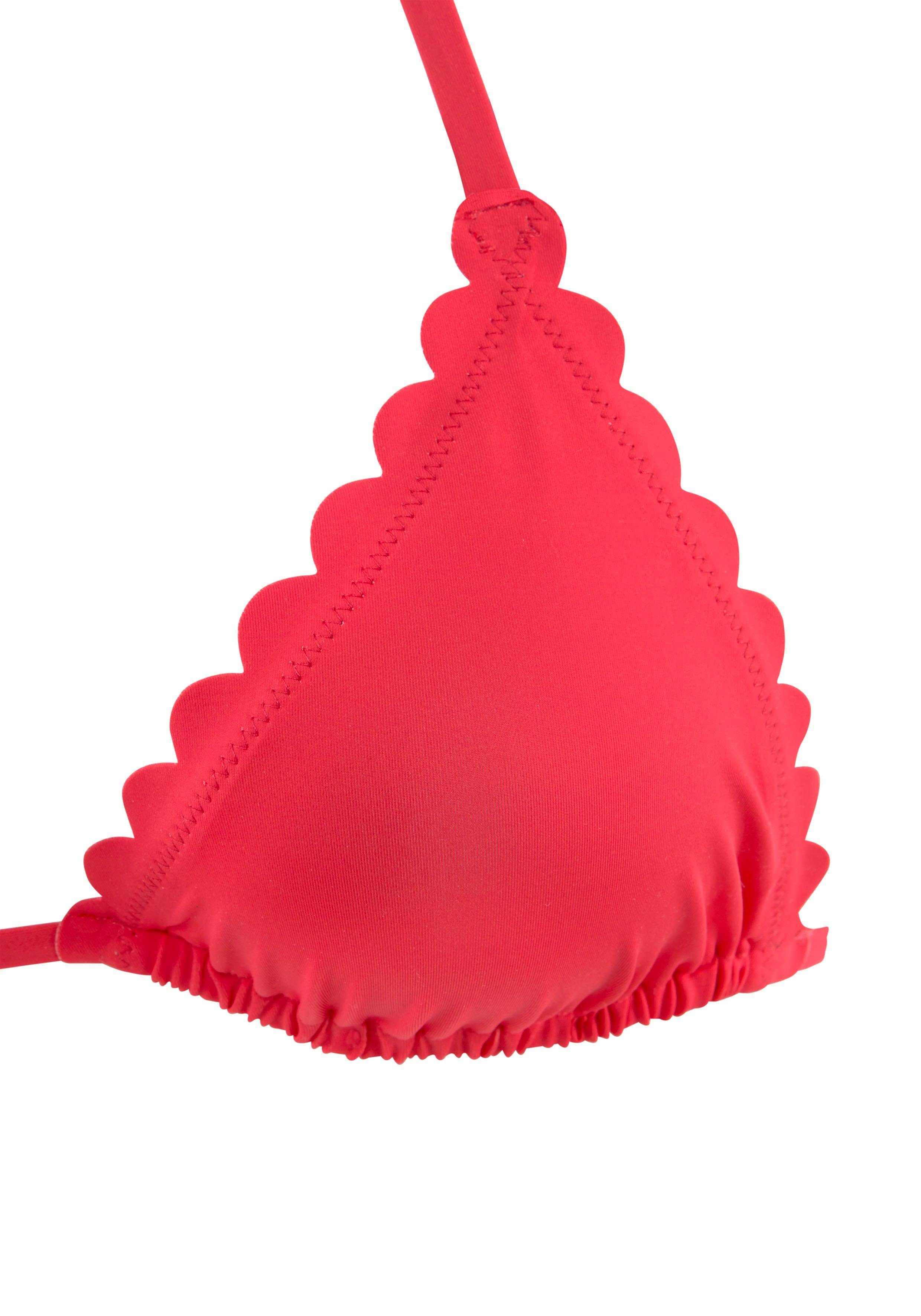 Thumbnail - LASCANA Triangel-Bikini-Top "Scallop", mit gelaserter Wellenkannte