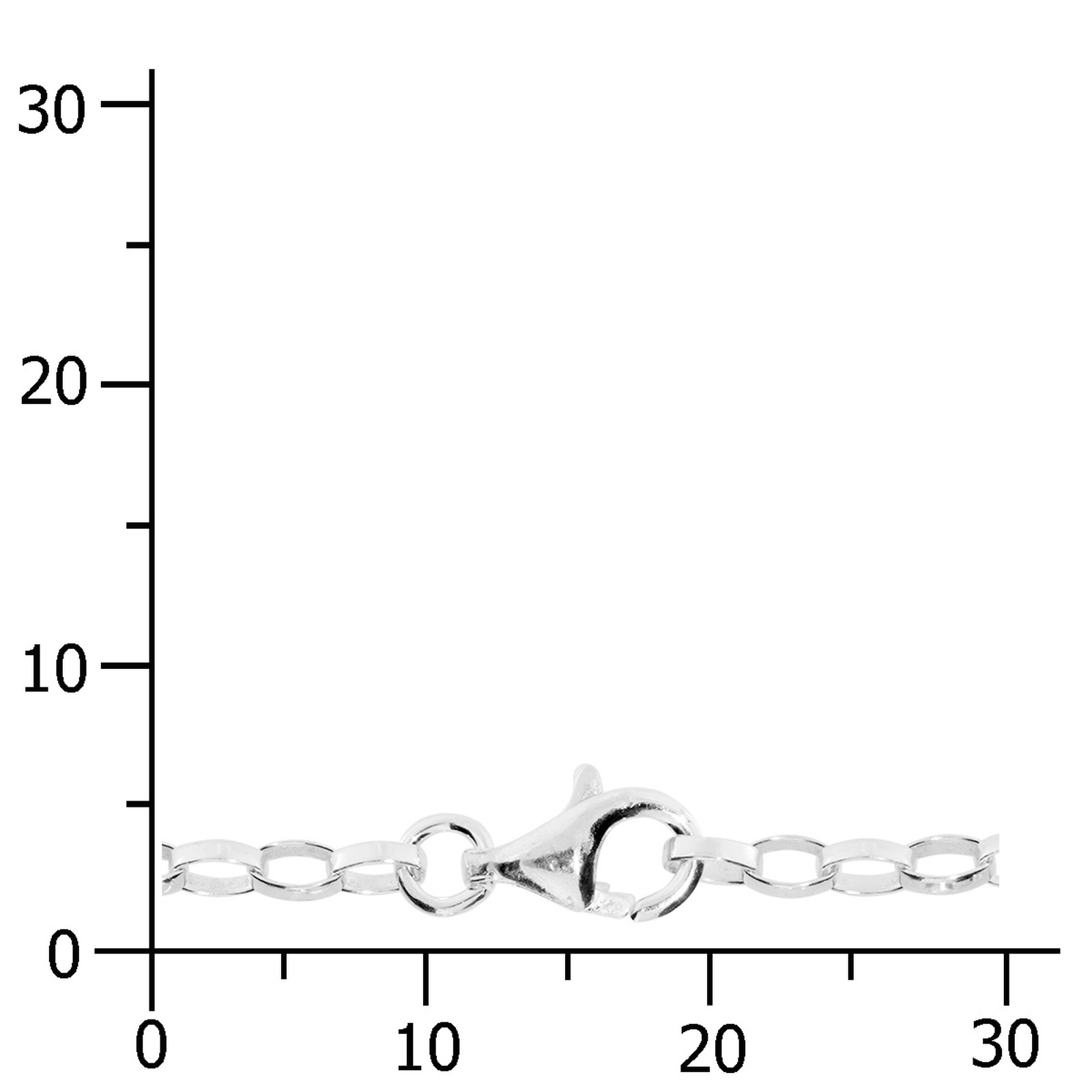OSTSEE-SCHMUCK Erbs Oval Chain Silver 42cm 2