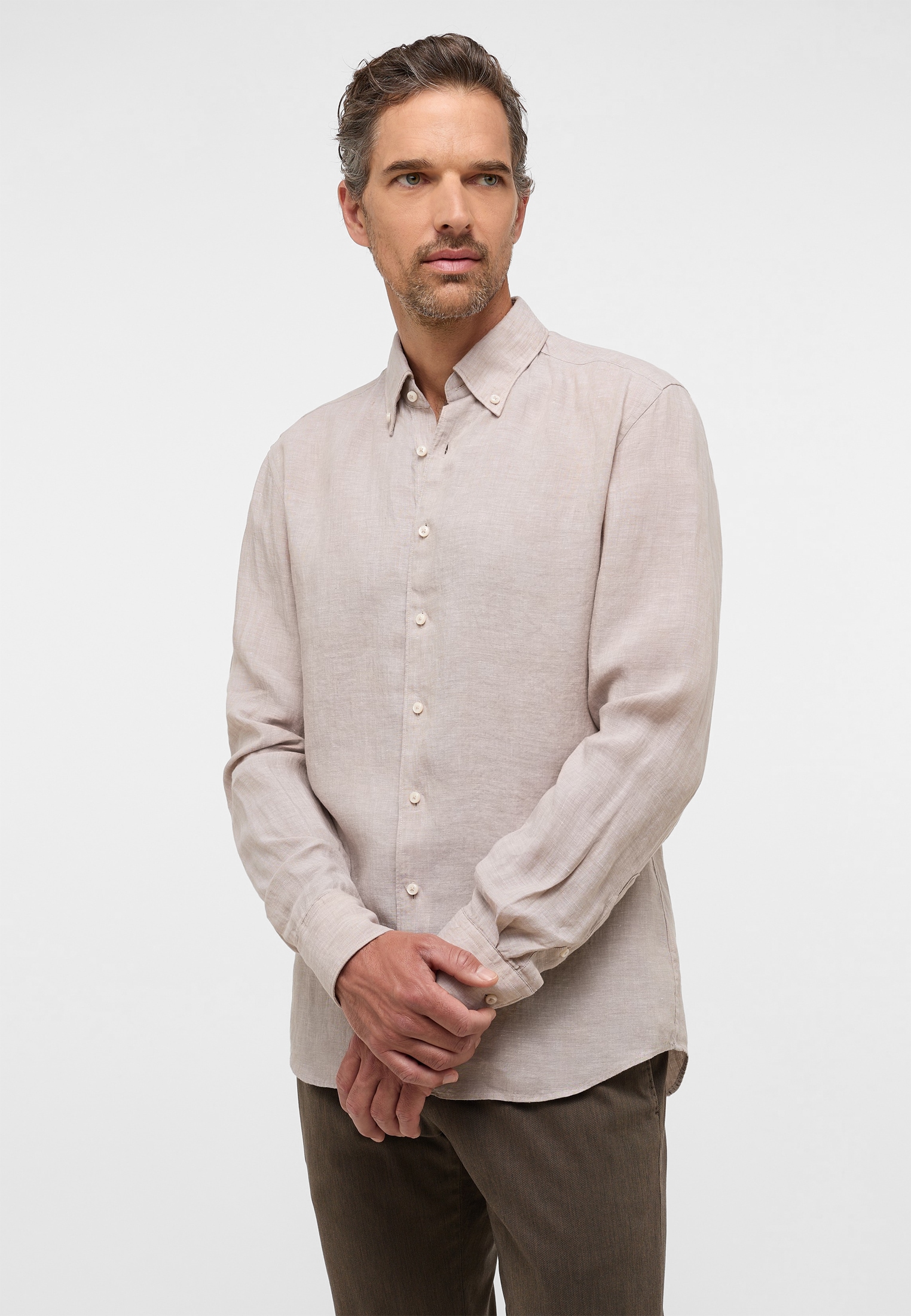 Eterna Langarmhemd "SLIM FIT", EASY IRON (bügelleicht) günstig online kaufen