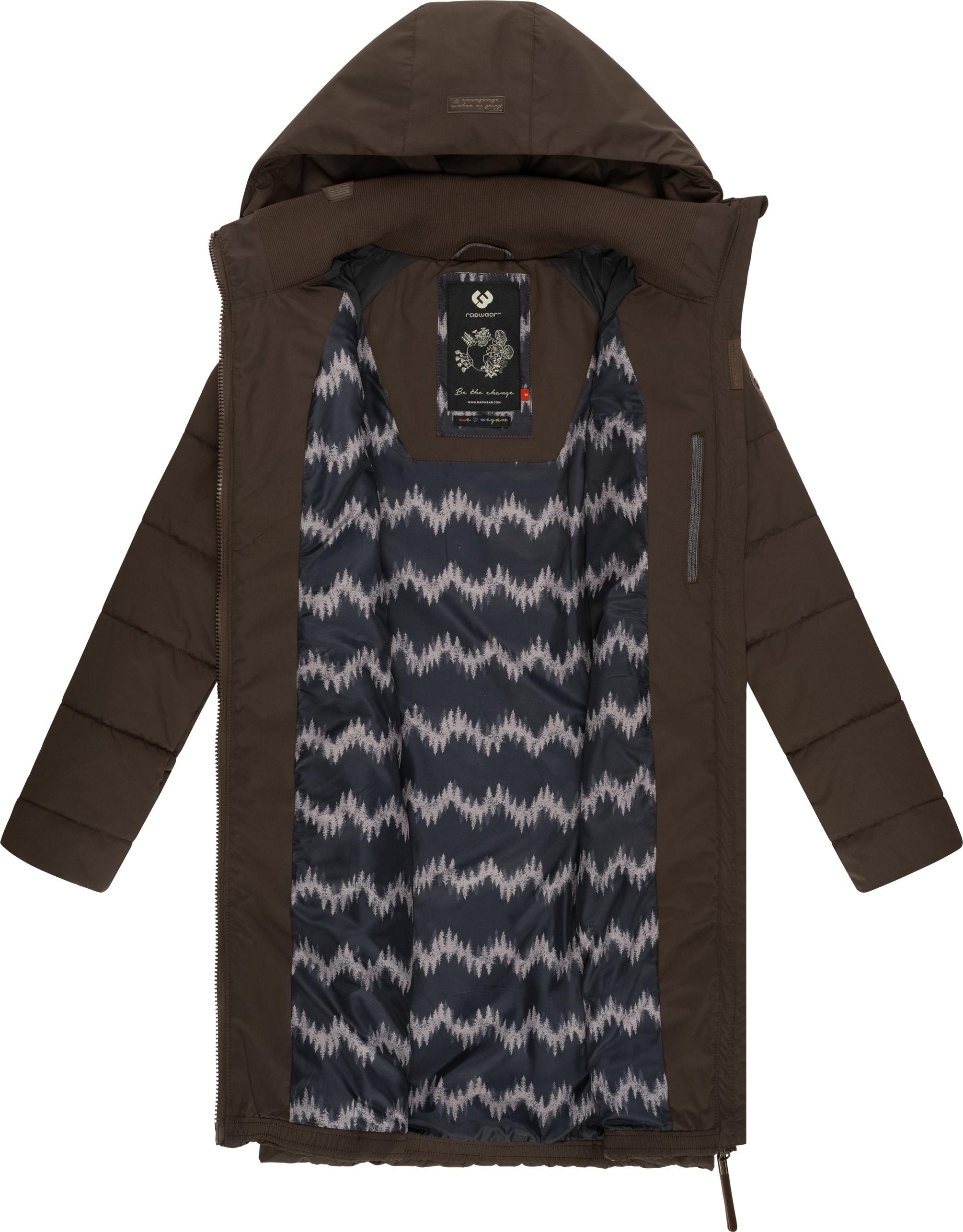 Ragwear Steppmantel »Dizzie Coat«, Wasserdichter Winterparka mit gefütterter Kapuze