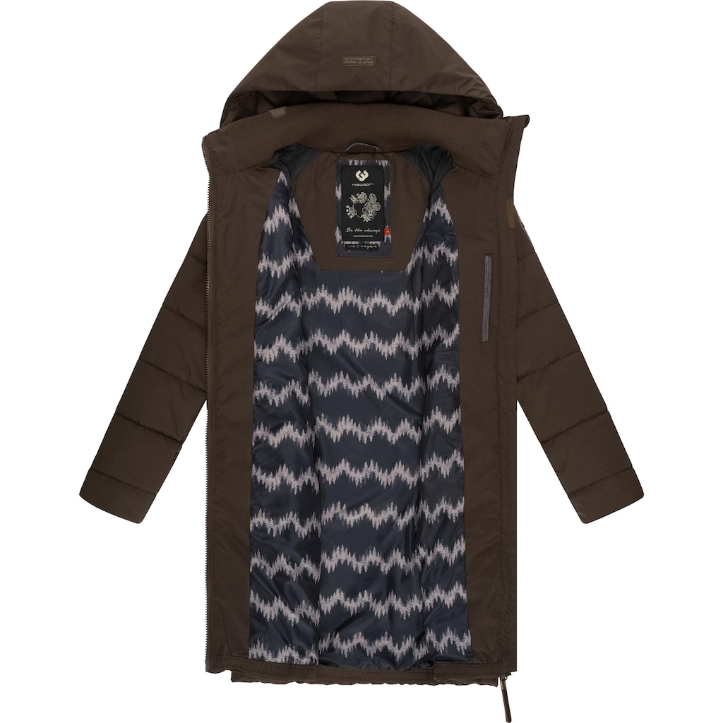 Ragwear Steppmantel »Dizzie Coat«, stylischer, gesteppter Winterparka mit gefütterter Kapuze