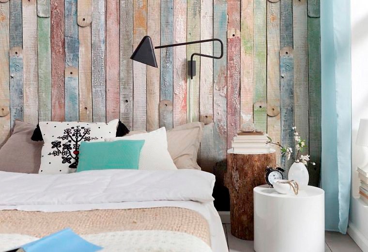 Komar Fototapete »Vintage Wood - Größe 184 x 254 cm« bedruckt glatt Wohnzimmer, Schlafzimmer