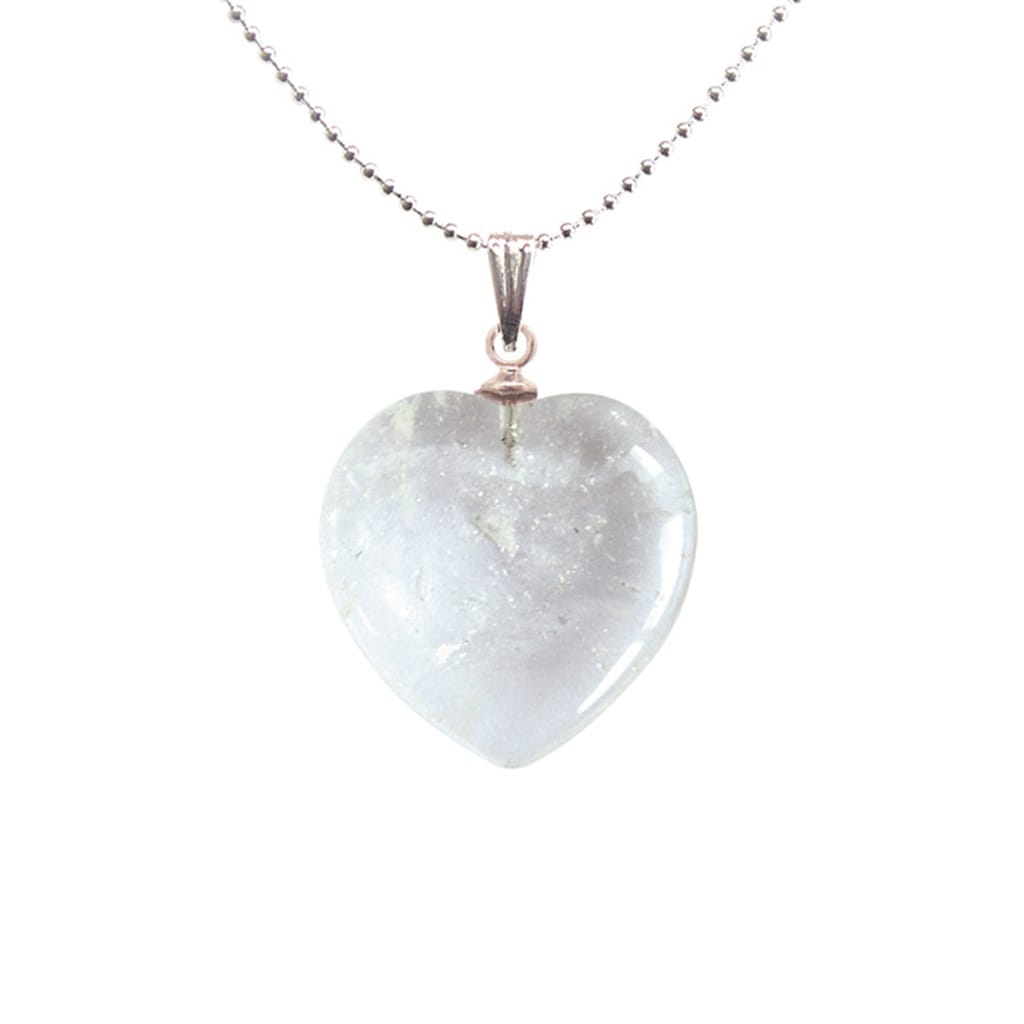 Adelia´s Amulett »Anhänger Herz Steinanhänger« Kristall Herzanhänger Symbol der Vollkommenheit