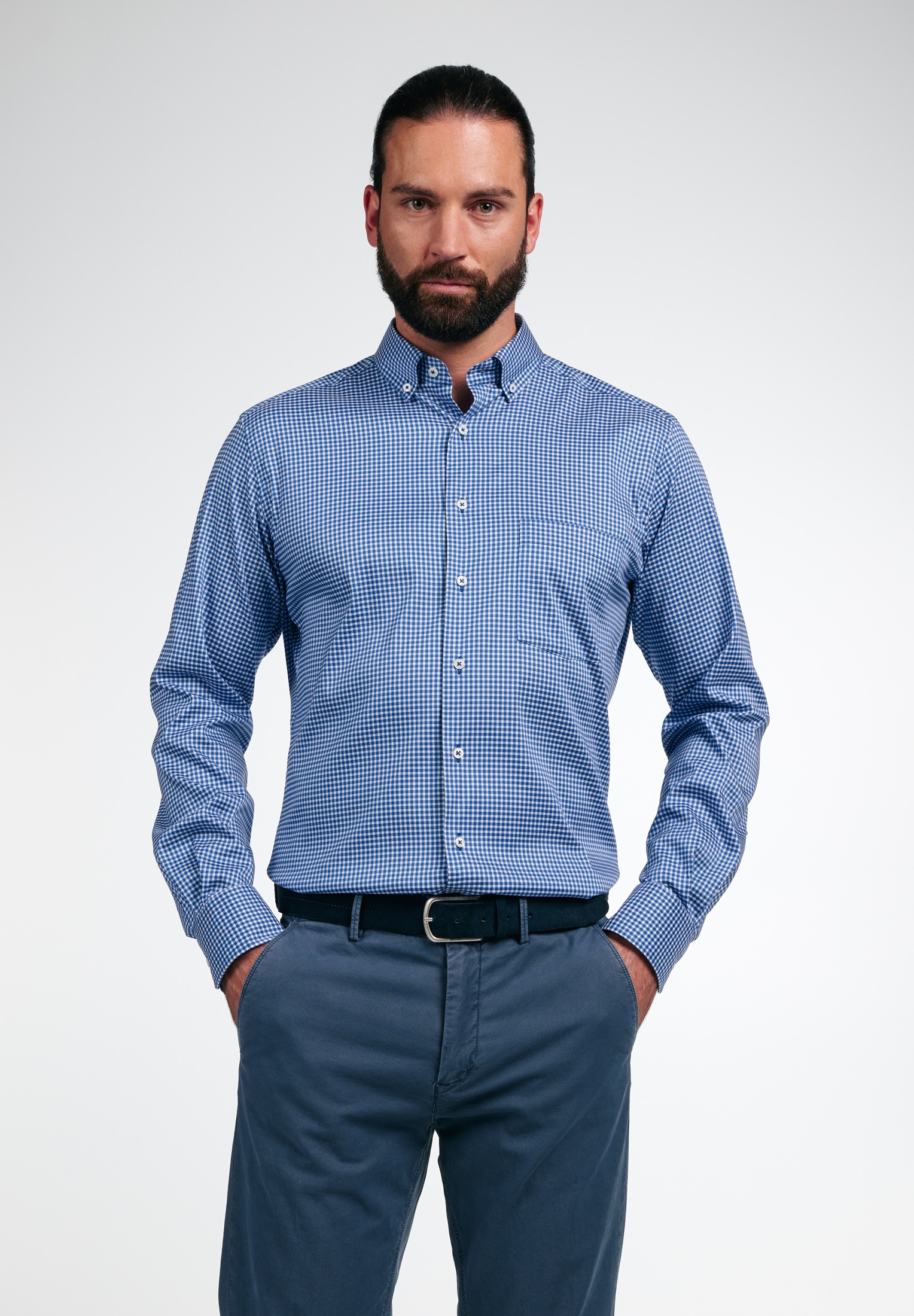 Eterna Langarmhemd "MODERN FIT", EASY IRON (bügelleicht) günstig online kaufen