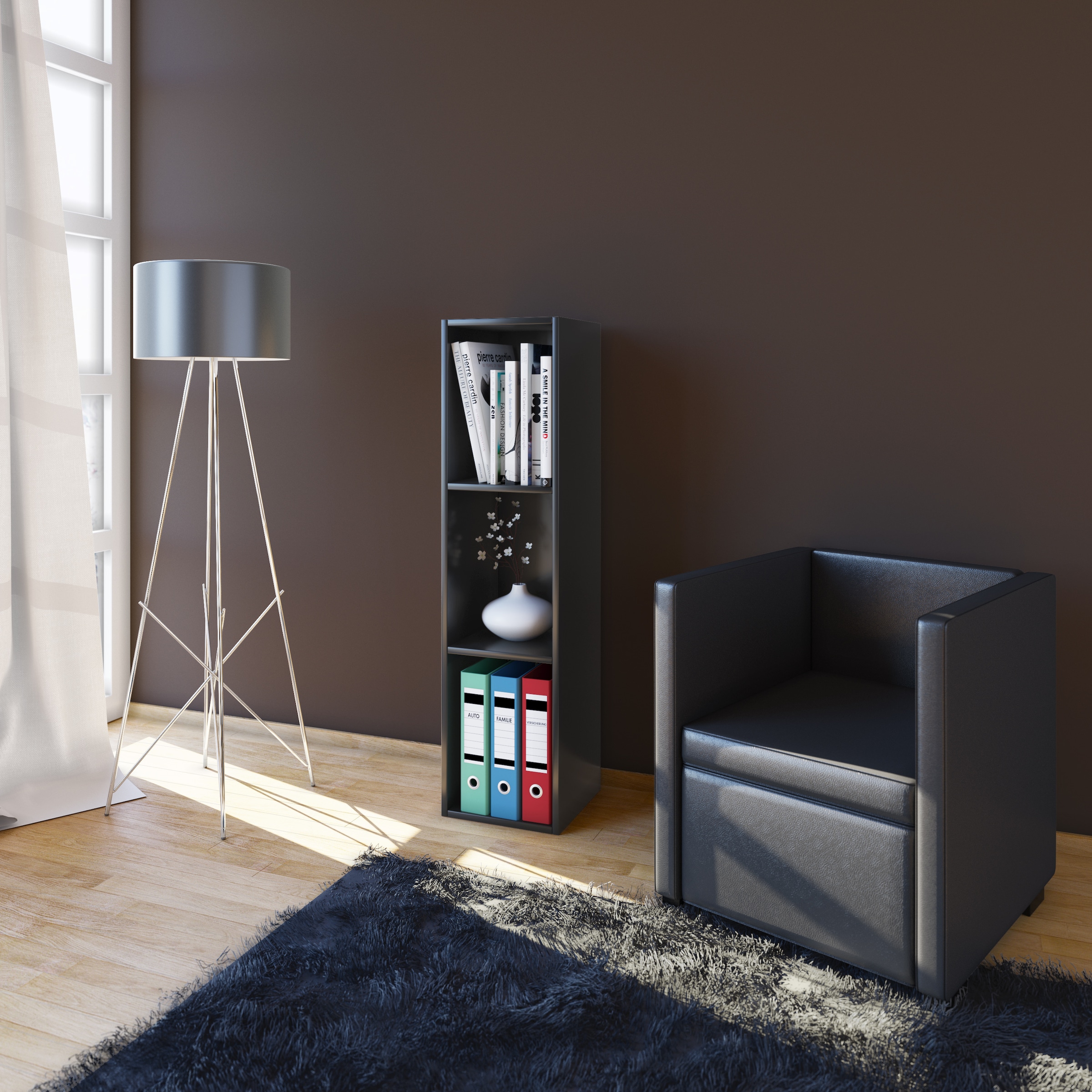 VCM Standregal »Holz Stand Regal Aufbewahrung Deko Bücher Mendas 3«