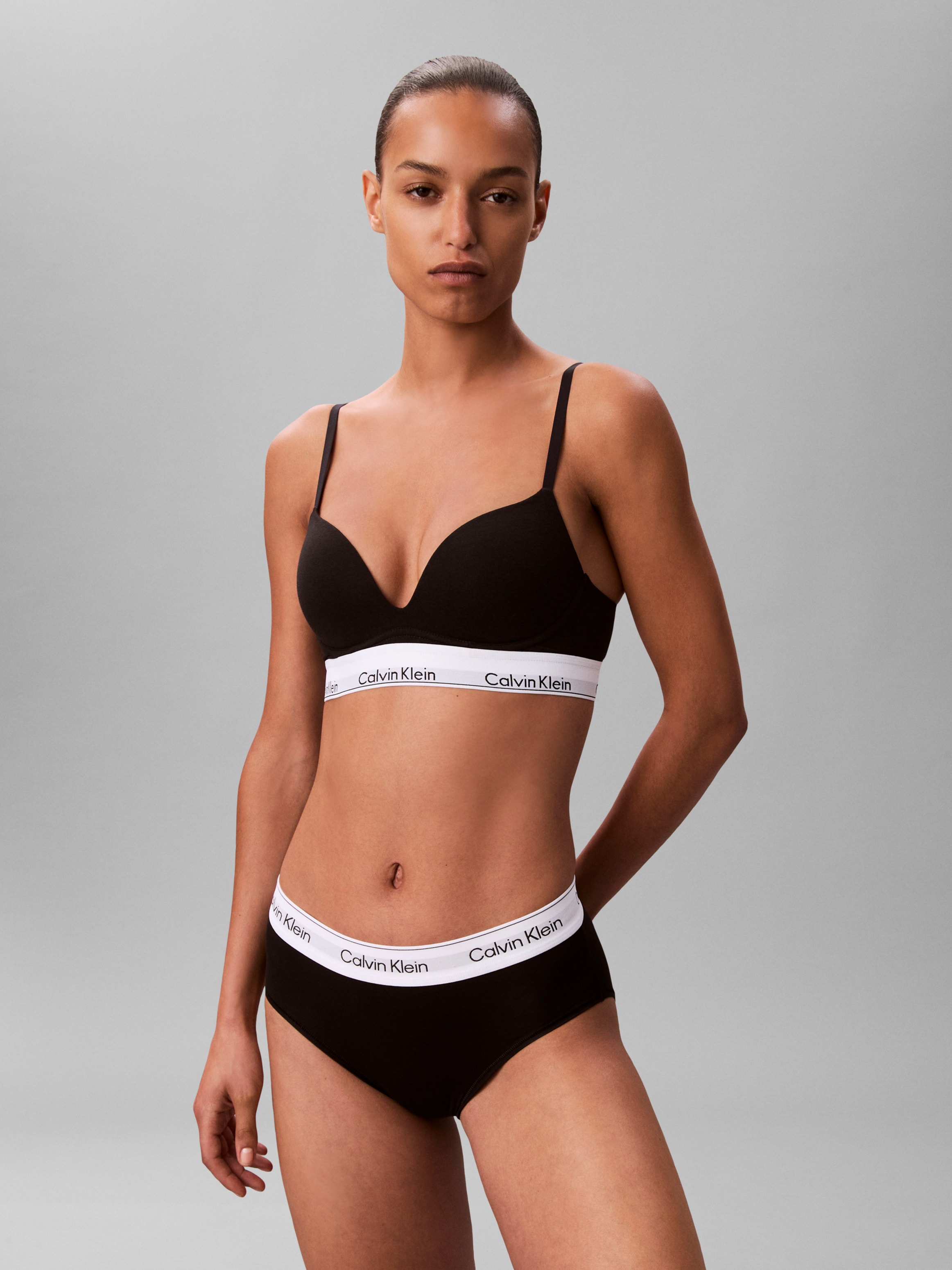 Calvin Klein Underwear Push-up-BH "PLUNGE PUSH UP" mit Logobund