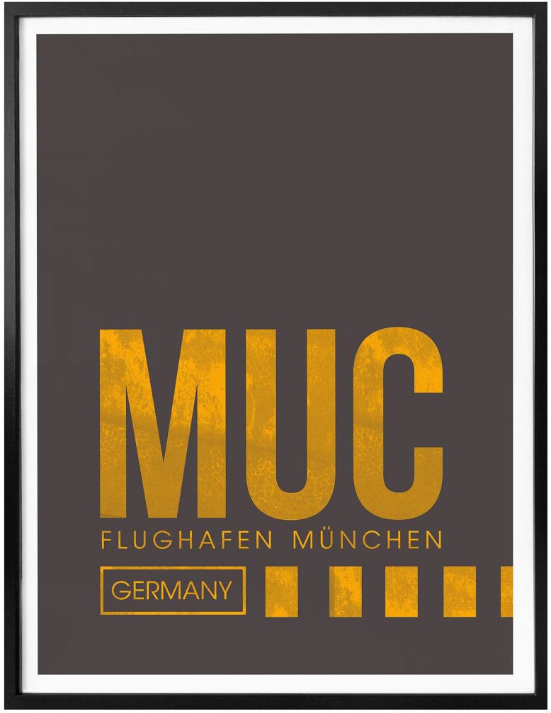 Wall-Art Poster »Wandbild MUC Flughafen München«, Flughafen, (1 St.), Poster,  Wandbild, Bild, Wandposter bestellen | BAUR