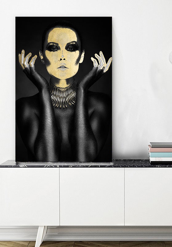 queence Acrylglasbild "Chnum", Frau-Gemälde-Frau-Bilder von Frauen-Mode-Mod günstig online kaufen