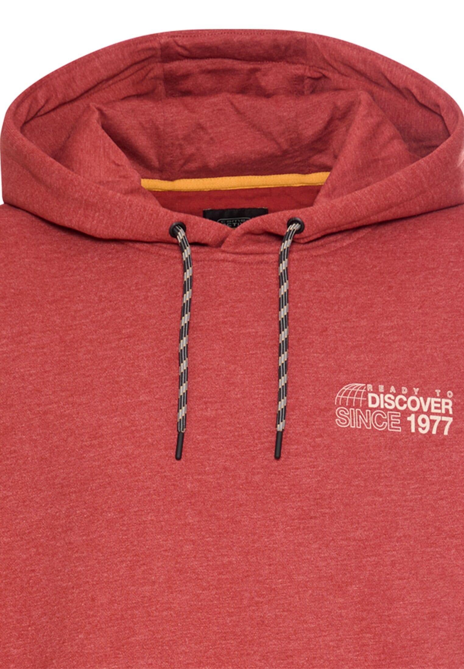 camel active Kapuzensweatshirt , mit großen Rückenprint
