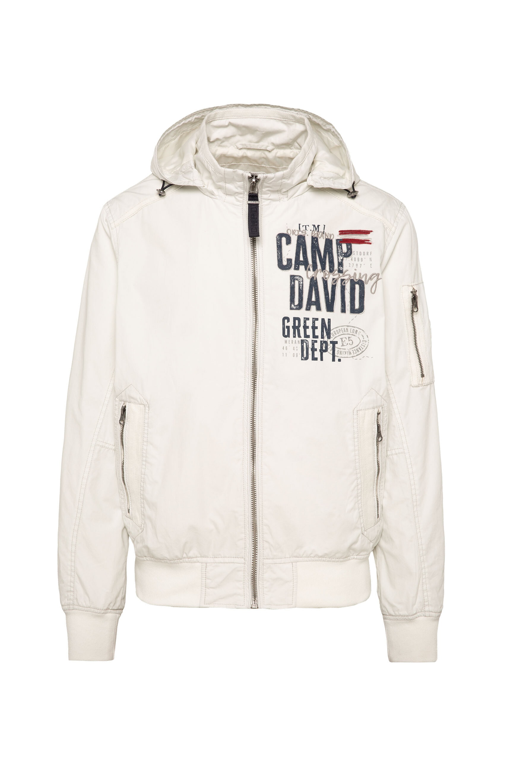 CAMP DAVID Outdoorjacke, mit Kapuze, mit Ärmeltasche