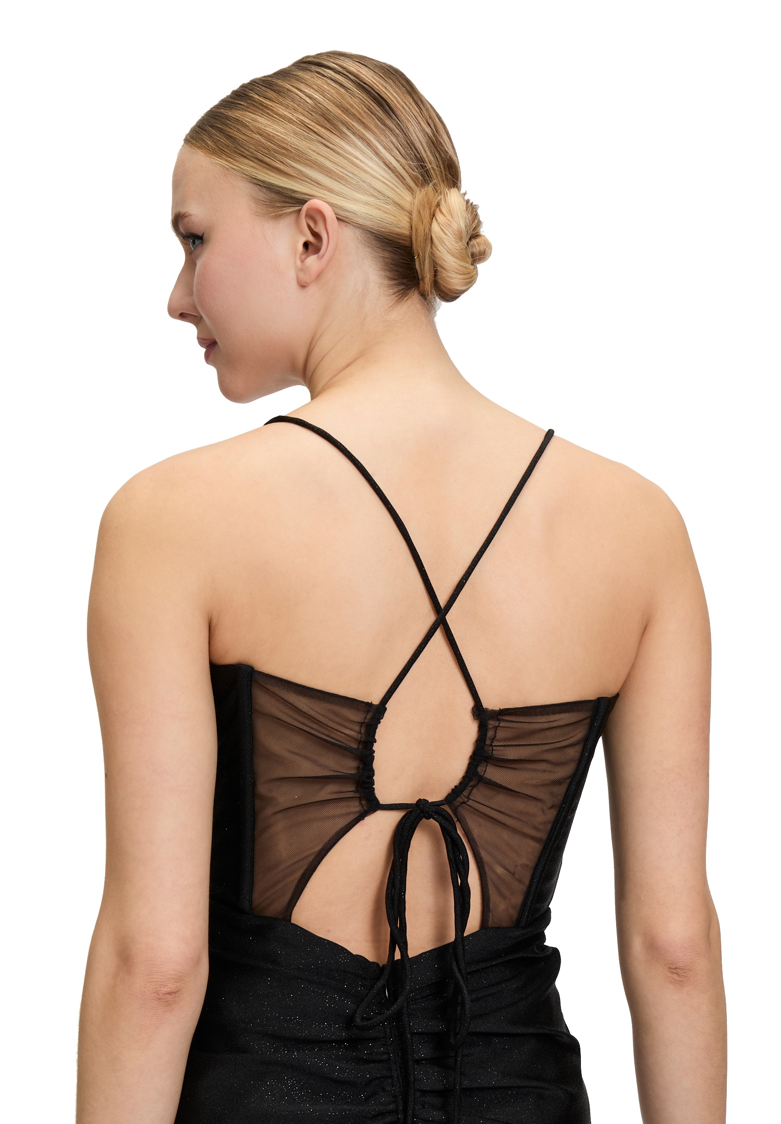 Vera Mont Abendkleid »Vera Mont Abendkleid im Glitzer-Look«, Wickel-Design
