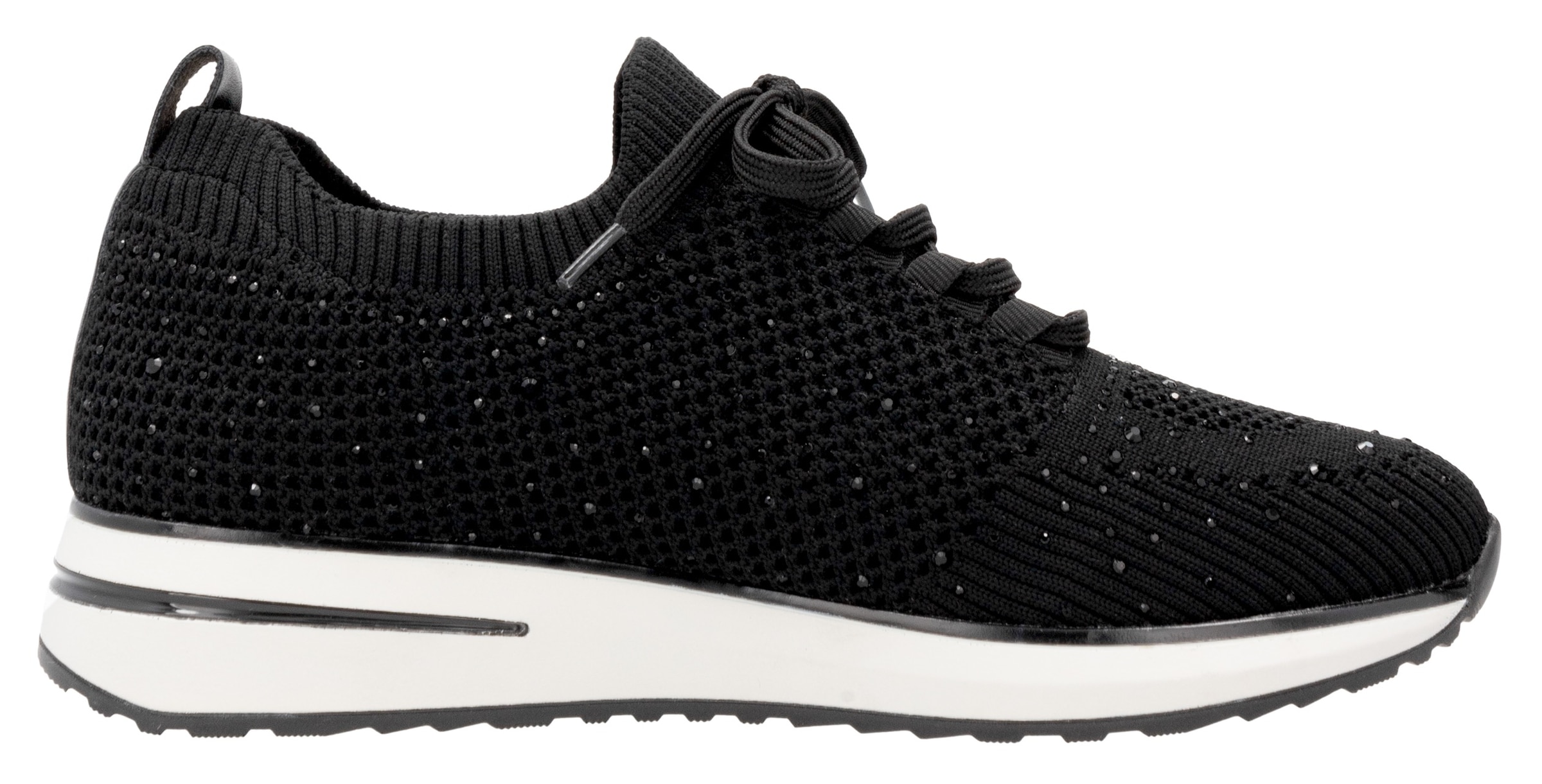 Remonte Slip-On Sneaker, Freizeitschuh, Halbschuh, Slipper mit kleinen Strass-Steinchen