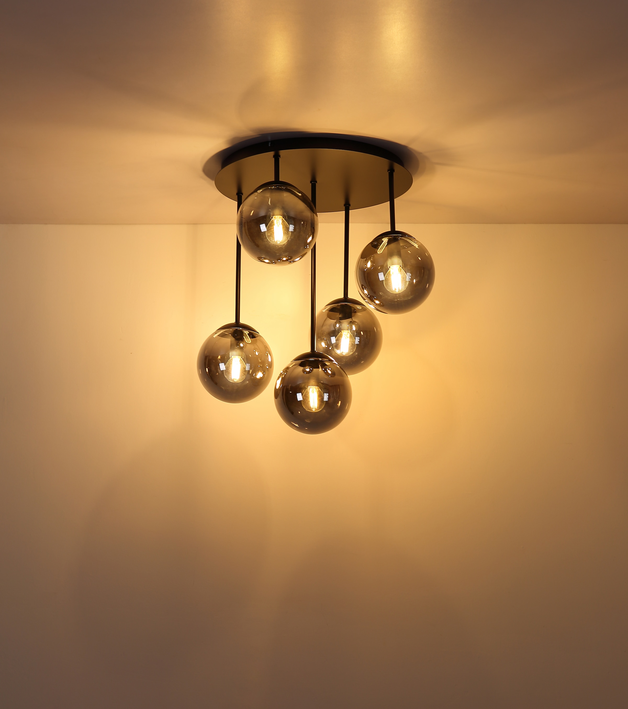 GLOBO LIGHTING Deckenleuchte »HARMON« E14 1 Stk. Deckenleuchte mit Glaskugeln, modern, stilvoll & edel