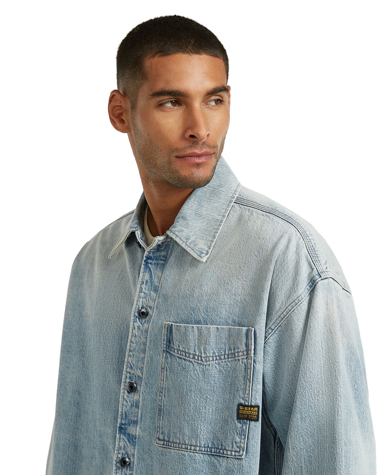 G-STAR Langarmshirt »Boxy Fit Overshirt«