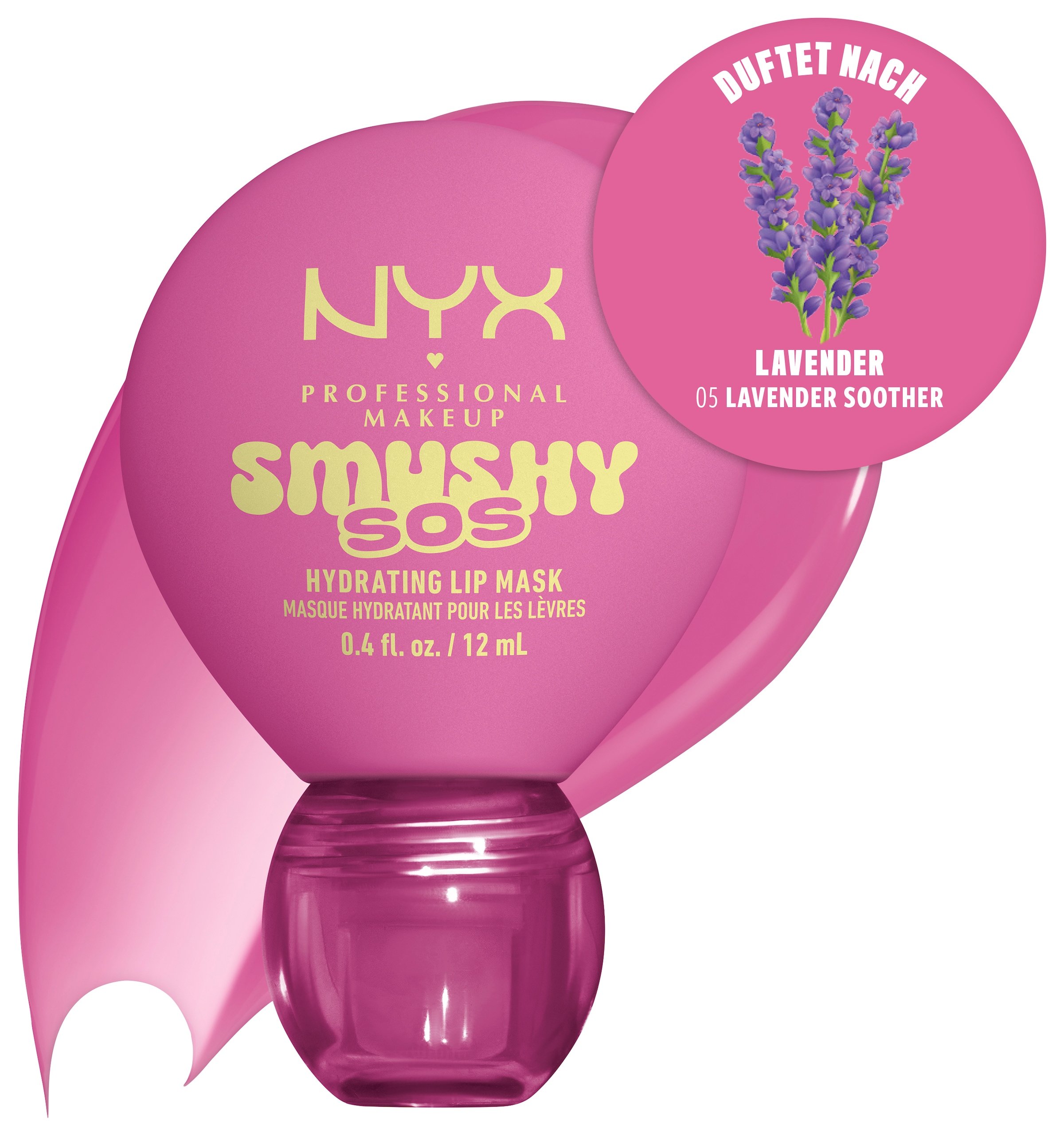 NYX PROFESSIONAL MAKEUP Lippenpflegemittel »SMUSHY SOS GLOSSSY LIP BALM« pflege, getönte Farbe und professioneller Shine, alles in einem