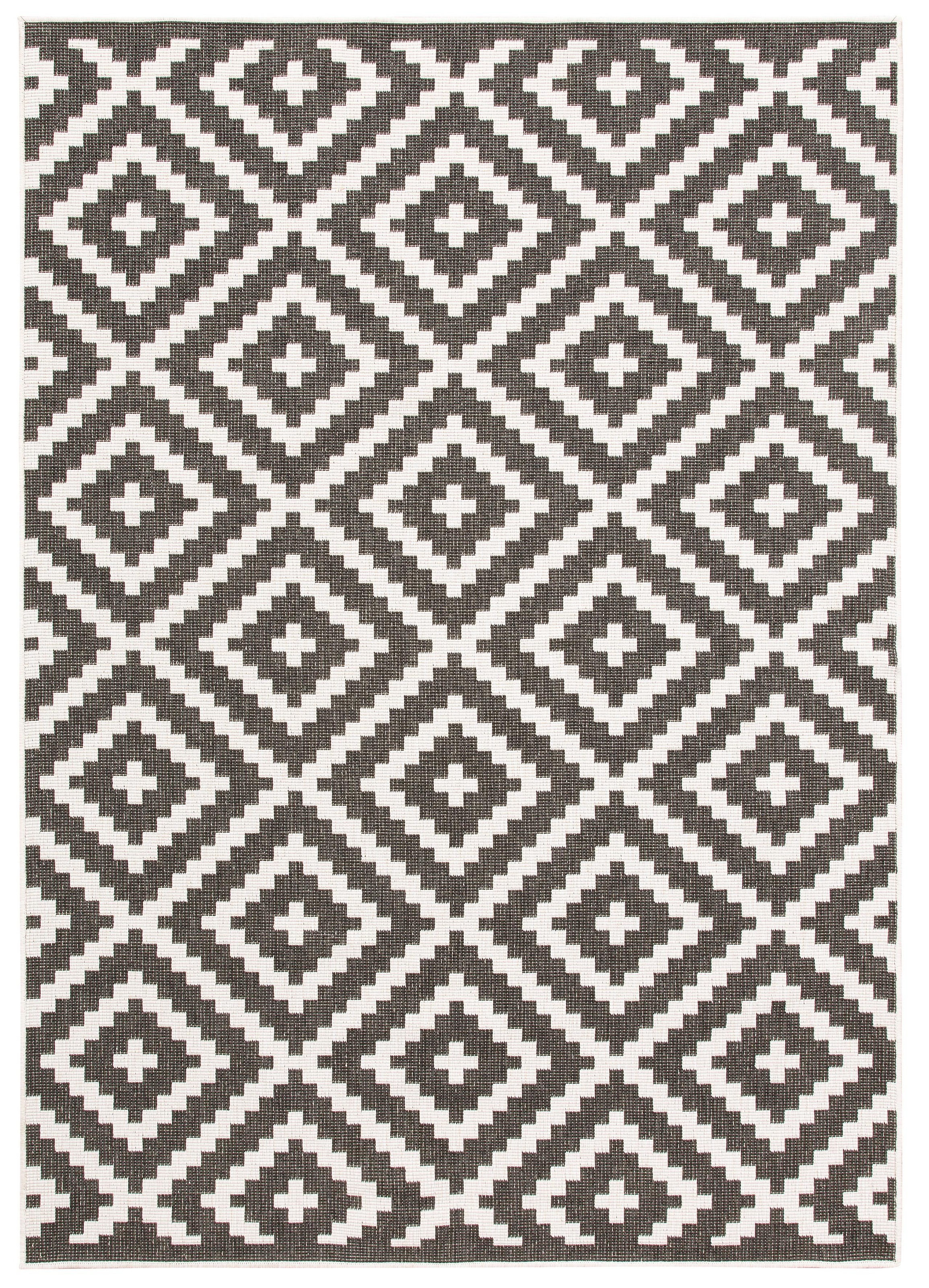 OTTO home Teppich "Ronda Wendeteppich" rechteckig 5 mm Höhe Sisal-Optik, Flachgewebe, In- und Outdoor, geometrisches Boho Design