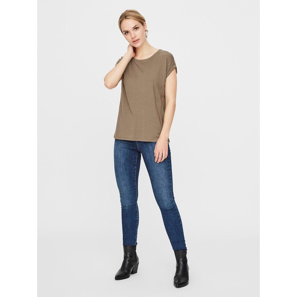 Vero Moda Rundhalsshirt »VMAVA PLAIN«