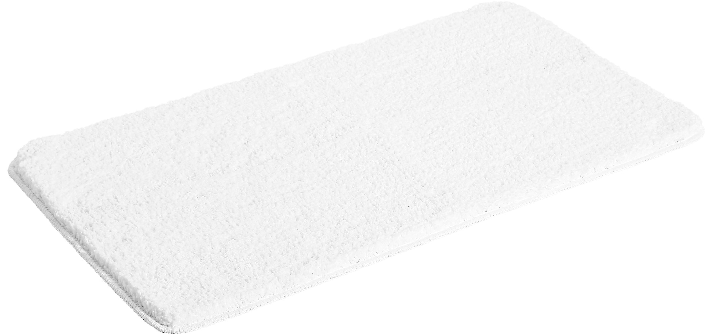 my home Badematte »Inga, Badezimmer Teppich, Badvorleger«, rutschhemmend beschichtet, schnell trocknend-strapazierfähig-fußbodenheizungsgeeignet, Badteppich, unifarben, weich, als halbrund und rechteckig erhältlich