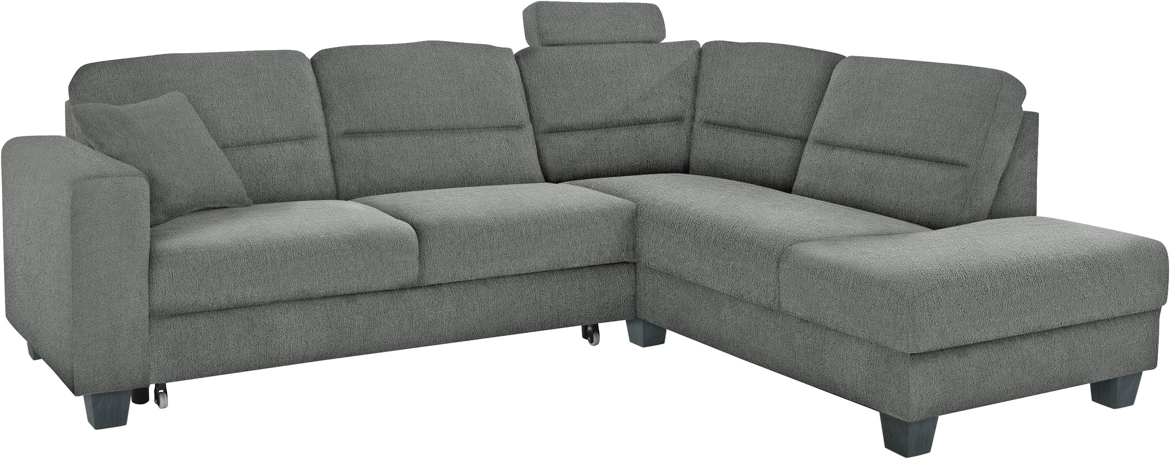Thumbnail - TRENDMANUFAKTUR Ecksofa "Chamber, zeitlos & elegant, bequem, L-Form" inklusive einer Kopfstütze, wahlweise Schlaffunktio...