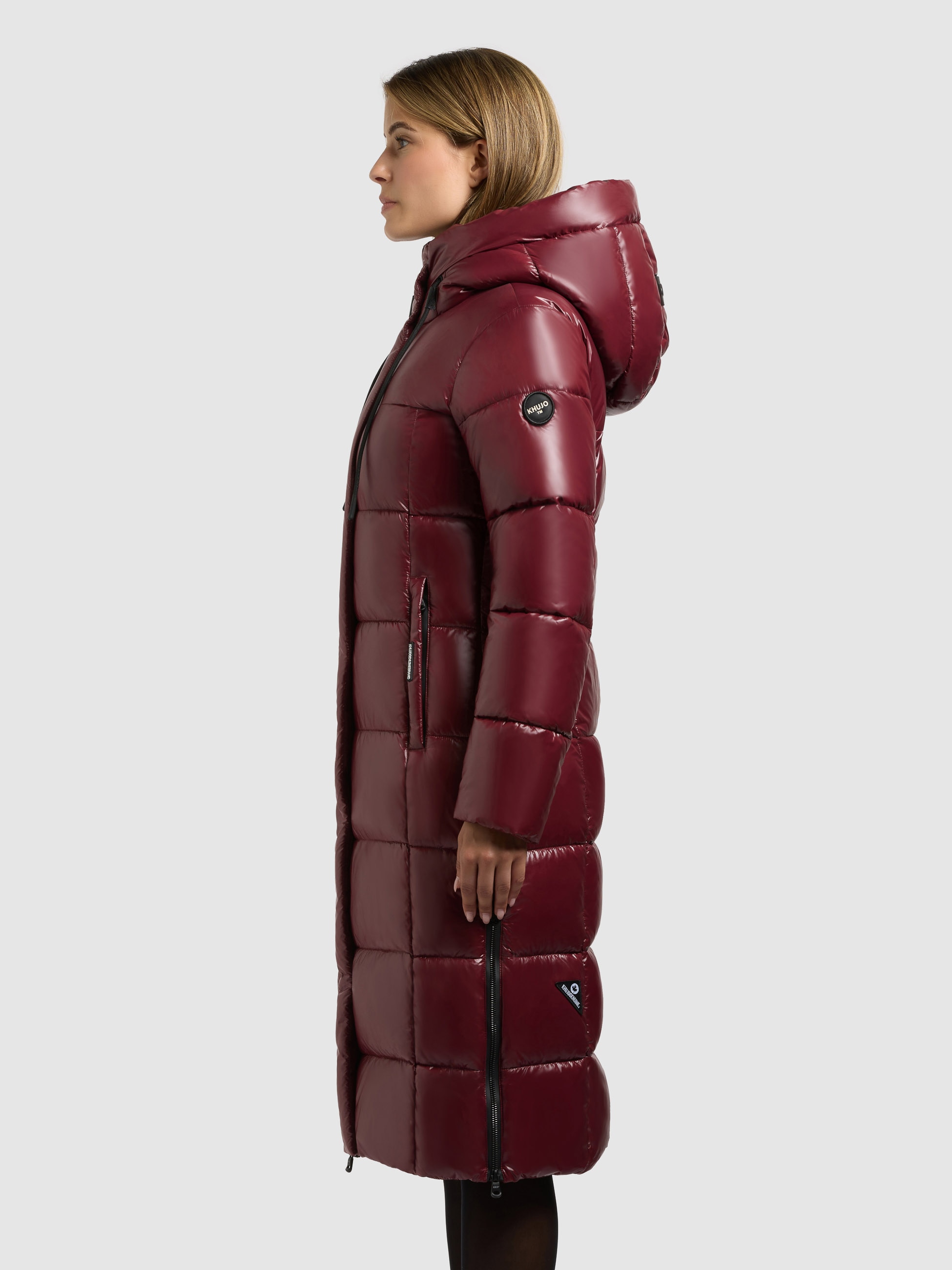 khujo Steppmantel »WILLA« praktische Seitenschlitze mit Reißverschluss