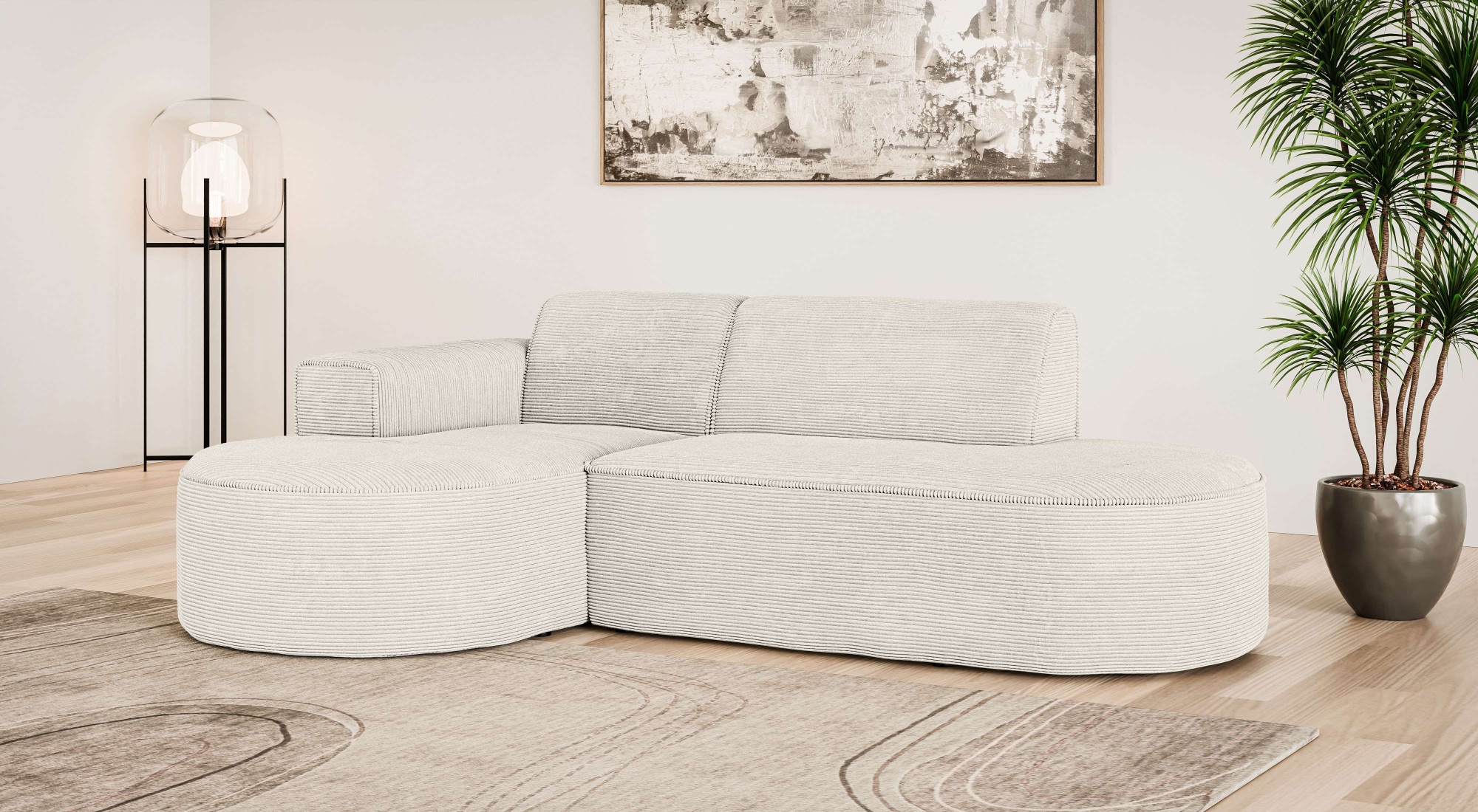 OTTO home Ecksofa "ADELLA Design-Sofa mit Recamiere rechts/links, 248/159/7 günstig online kaufen