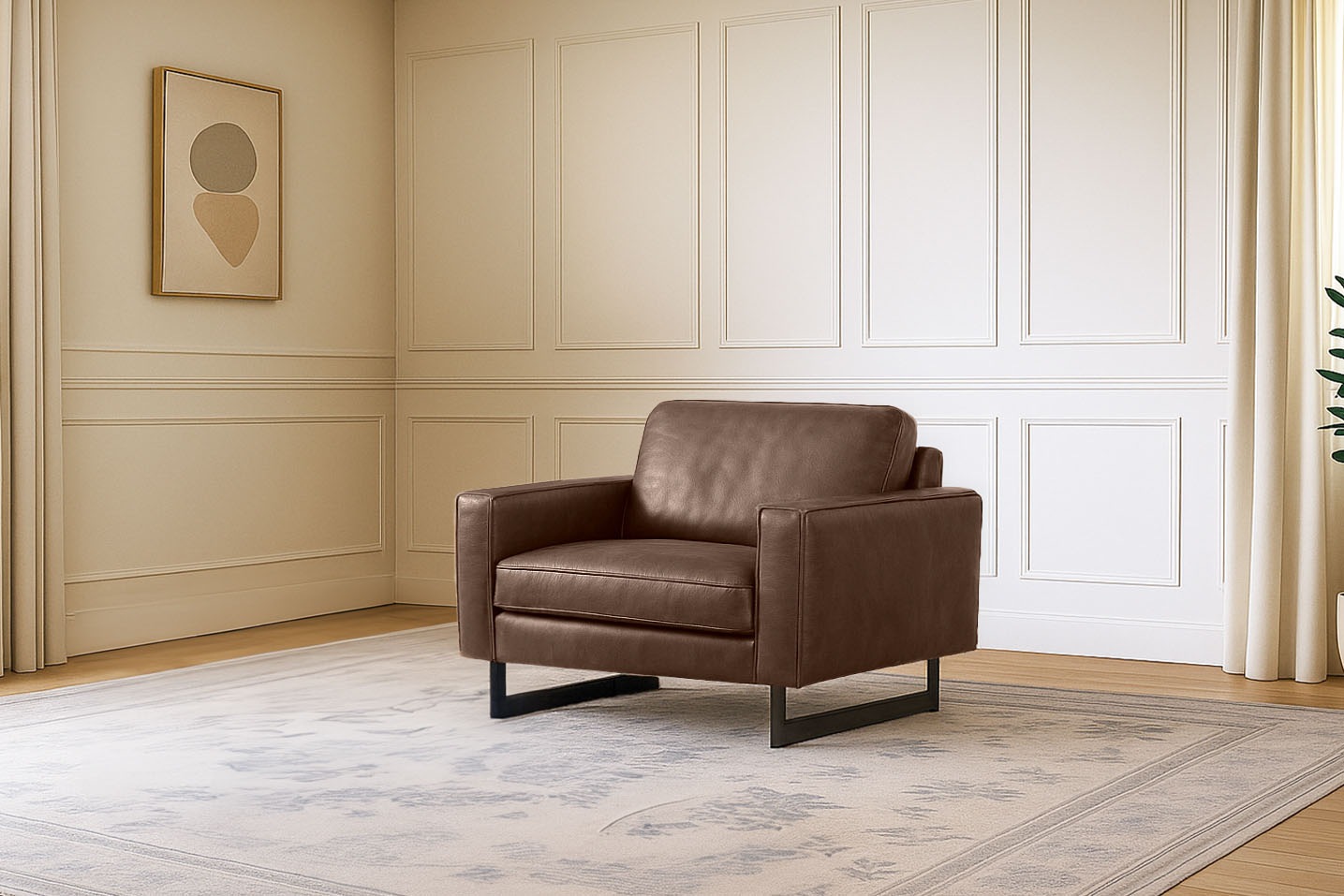 Places of Style Loveseat "Pinto 105 cm, Cord, Chenille, Lederoptik", mit Ke günstig online kaufen